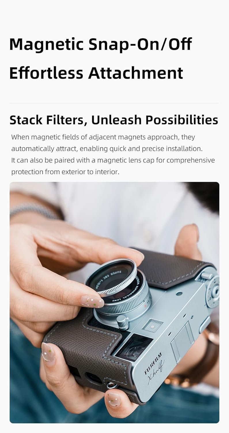 Kase Magnetic Black Mist 1/4 Filter Compatible with Fuji/Fujifilm X-Half Digital Cameras