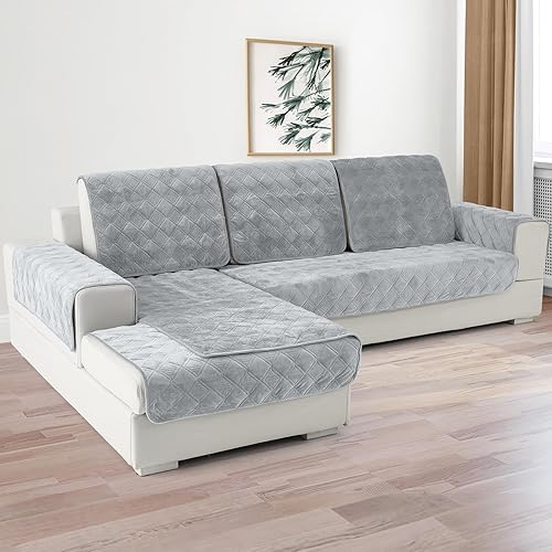 Deep Dream - Fundas para sofá modular, fundas de terciopelo para sofá, protector para muebles, fundas de sofá antideslizantes para perros, gatos,