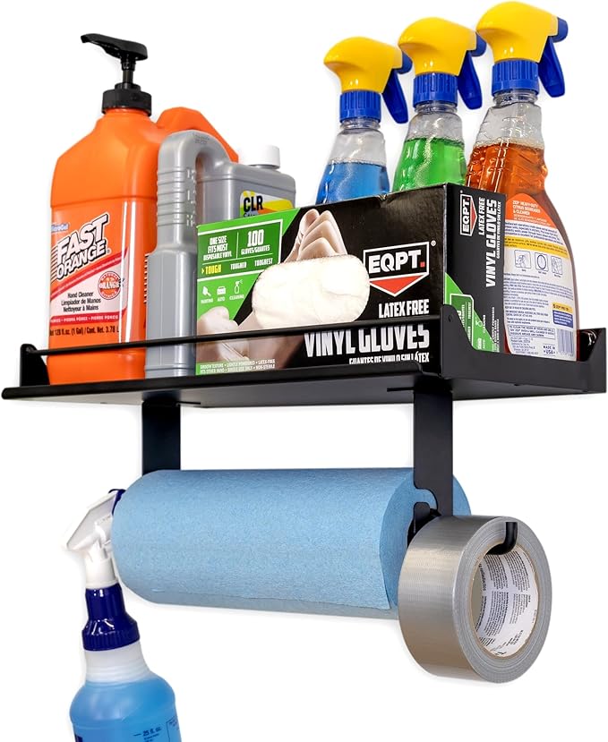StoreYourBoard Garage Paper Towel Holder, Wall Mount Shelf