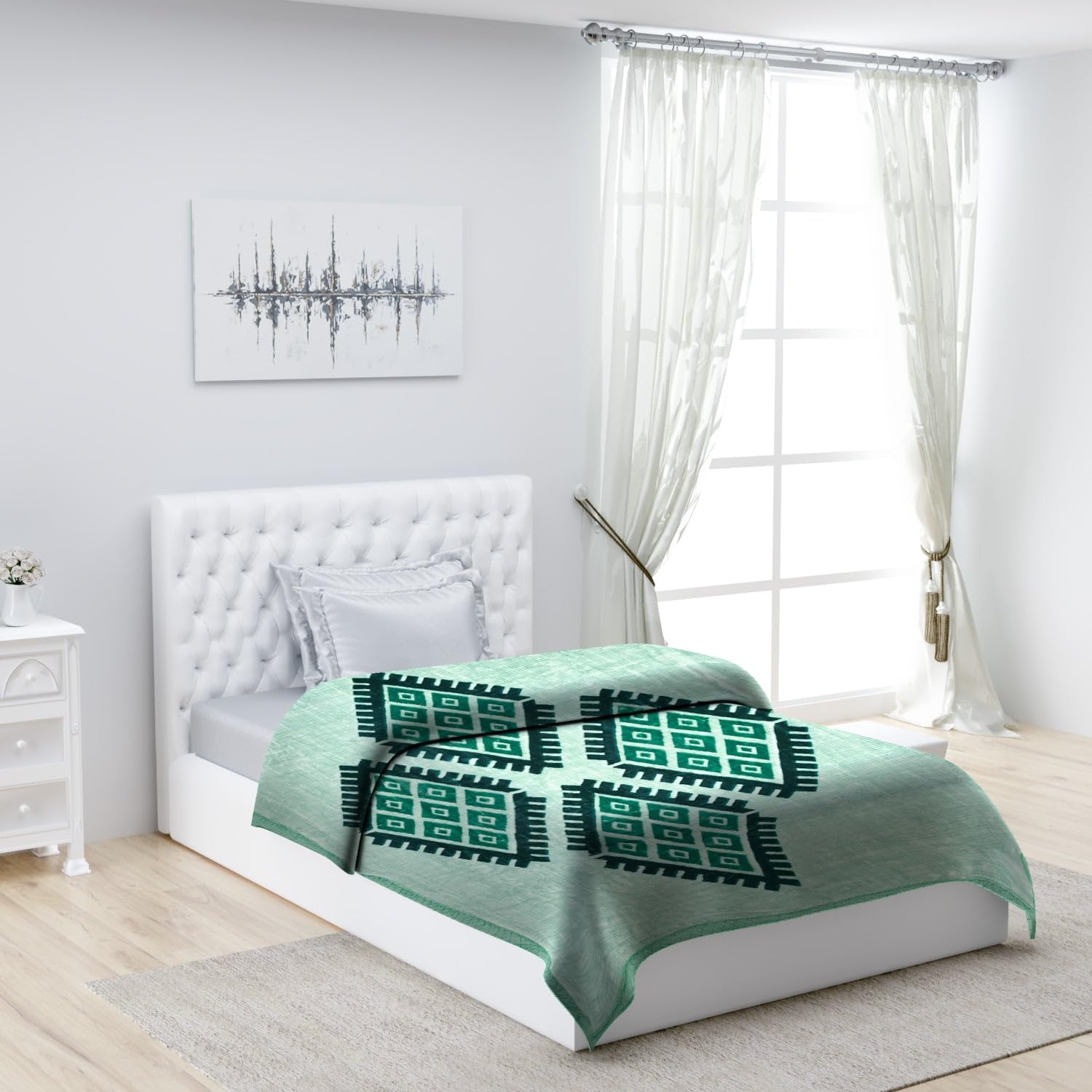 Monte Carlo Winter Blanket - Green & Brown -17 Monte Carlo Winter Blanket - Green & Brown -17