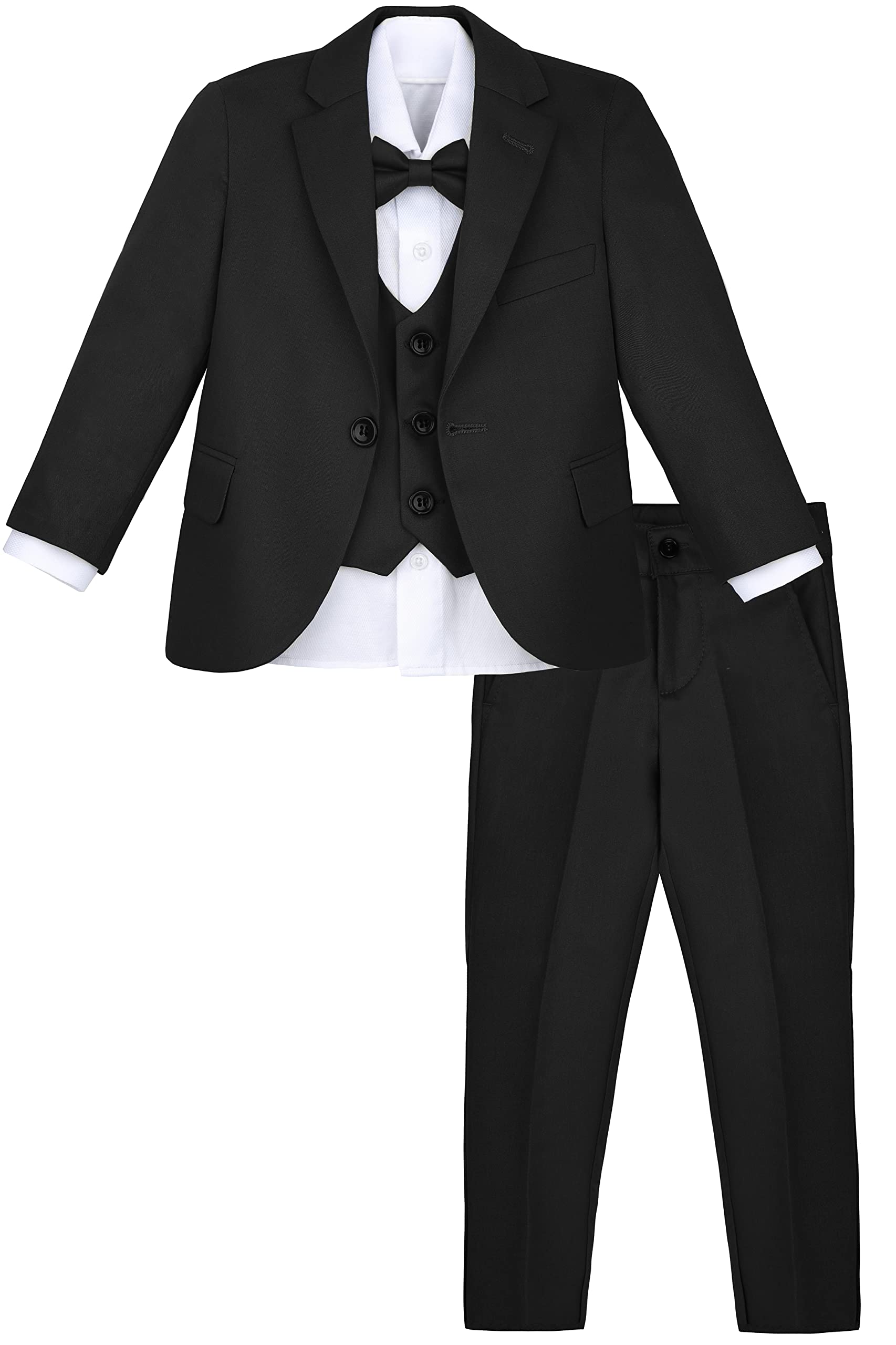 Lilax Conjunto de traje formal de 5 piezas para niños