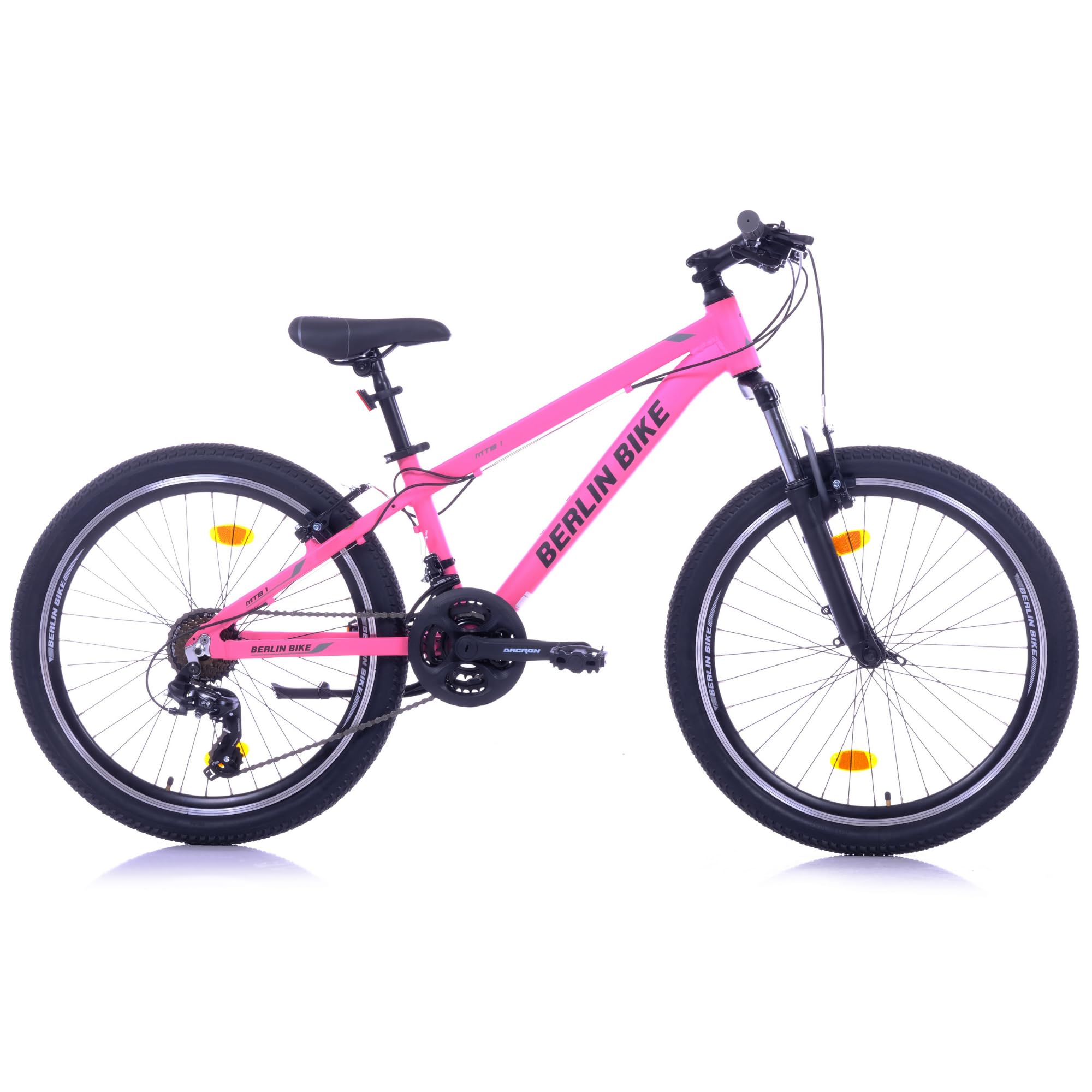 Rower górski Berlin Bike MTB1 24 cale rower dziecięcy dla dziewczynek - różowy