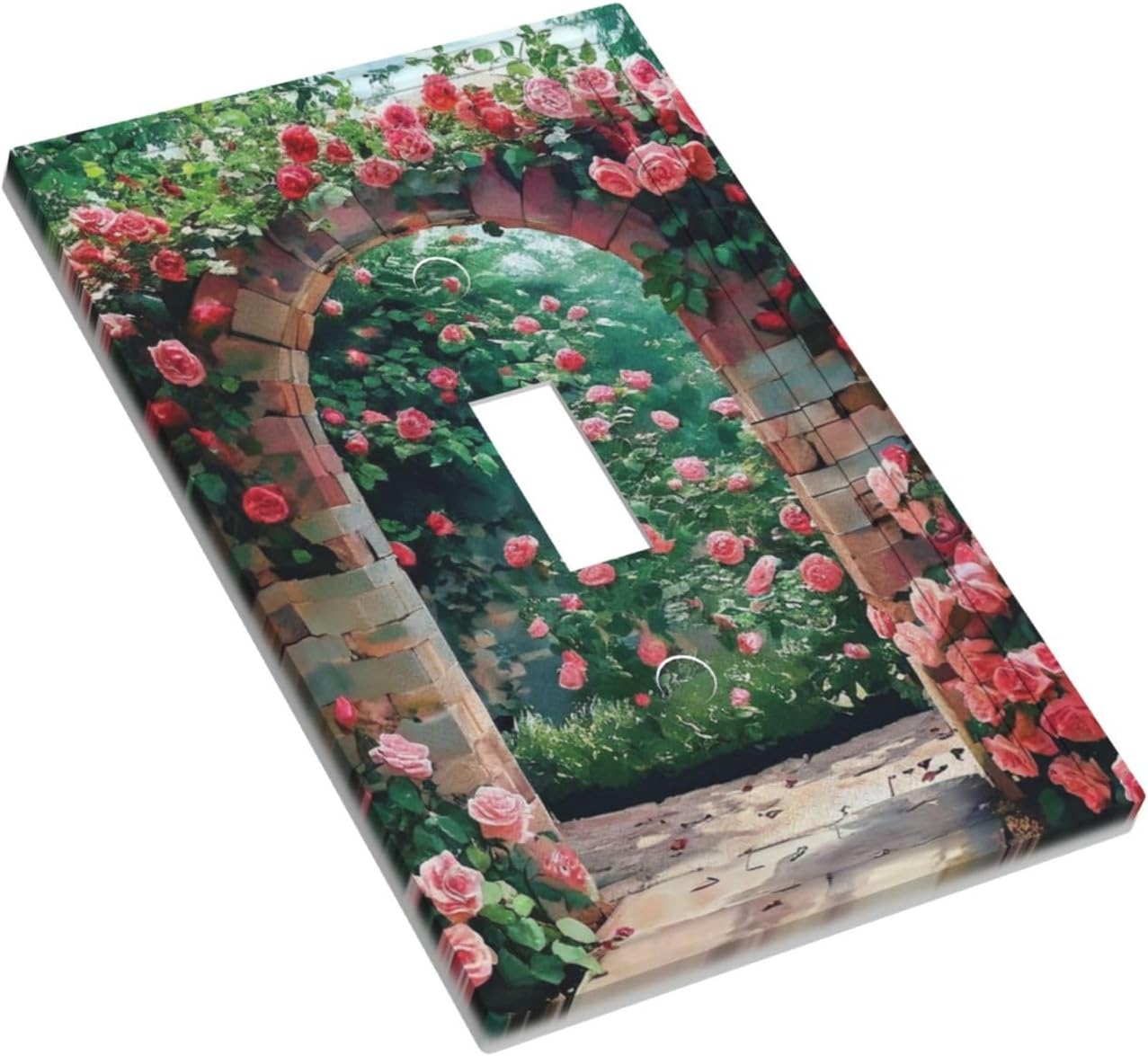 Vintage Rose Arch Garden Toggle Switch Plate Cover image 3