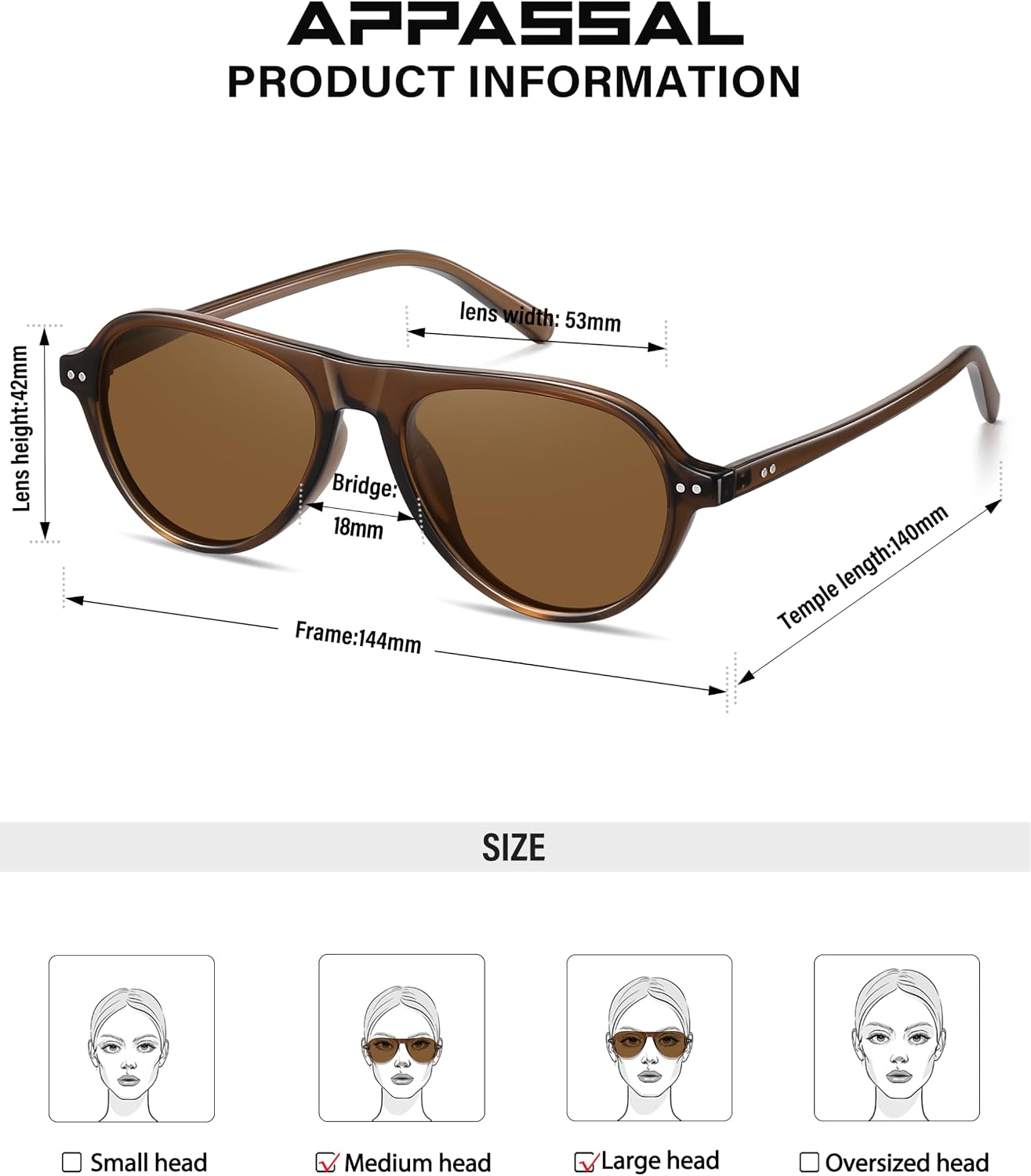 Appassal Retro Polarized Aviator Sunglasses for Women Men Small 70s 80s Vintage Trendy Pilot Shades AP3798