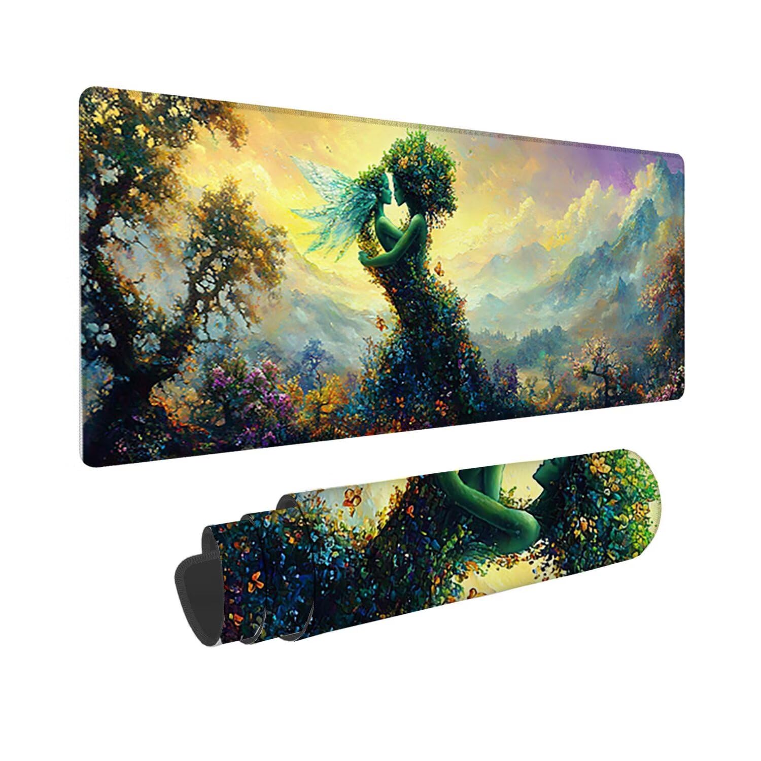 Podkładka pod mysz do gier, 1400 x 600 mm XXL Podkładka pod mysz do gier, duża, antypoślizgowa wodoodporna, rozszerzona długa podkładka pod mysz do klawiatury XXL, akcesoria biurowe, do gier