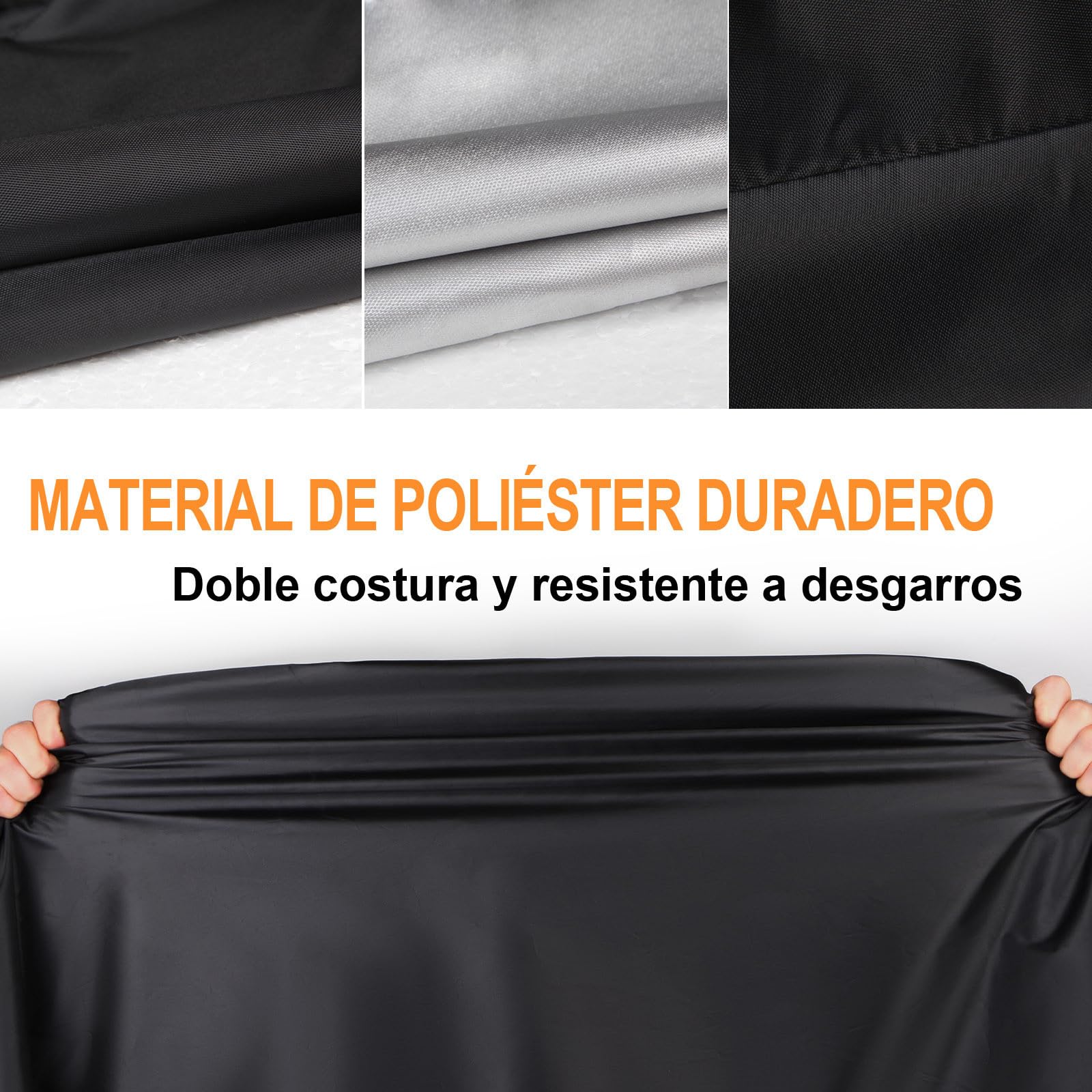 Funda para Moto 125 Exterior Impermeable, Protector Cubierta Scooter, 210D Funda Cubre Moto Universal para Motocicleta Scooter Vespa Grande Motocross XXL