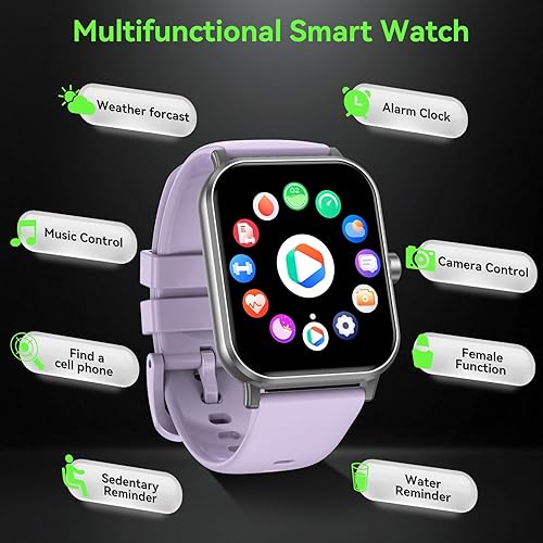 Miniatura 8 de Reloj inteligente para hombres y mujeres, batería de 1000 mAh, duración de la batería de 100 días, frecuencia cardíaca 24/7, monitor de fitness,