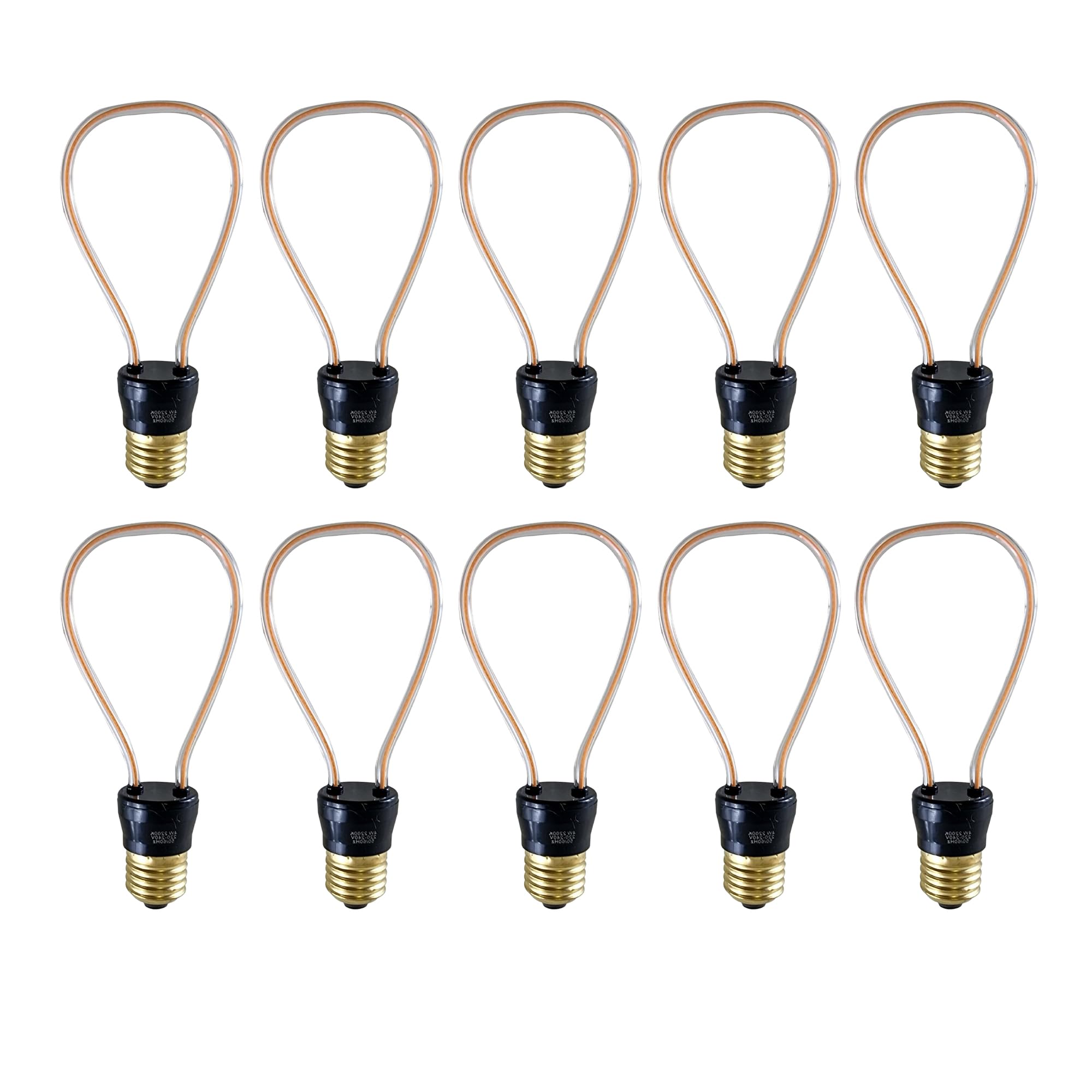 LEDSone 4W LED Neon Decorative Light, Light Signs LED Neon Light Room Decor Night Lights lamp Indoor Lighting Bedside and Table Lamps for Bedroom Christmas Party Bar, Pack of 10