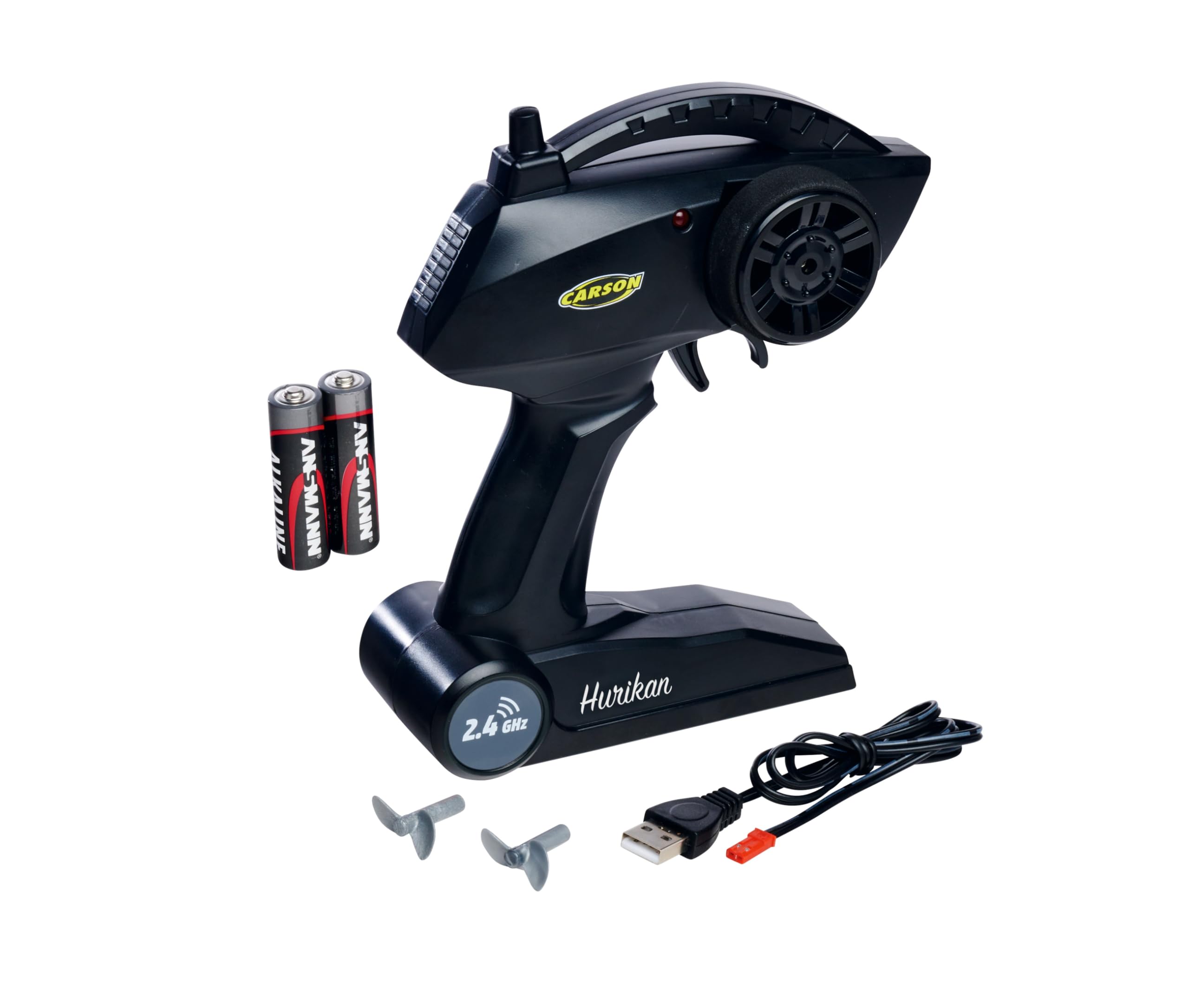 Carson 500108059 Yate RC Hurikan 2.4G 100% RTR - Barco teledirigido, Barco RC, Juguete teledirigido para niños y Adultos, Incluye Mando a Distancia