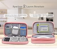 Vista 3 de Bolsa Organizadora Electrónica para Viaje, Estuche Organizador de Cables, Bolsa Organizadora de Accesorios Electrónicos para Power Bank, Cables