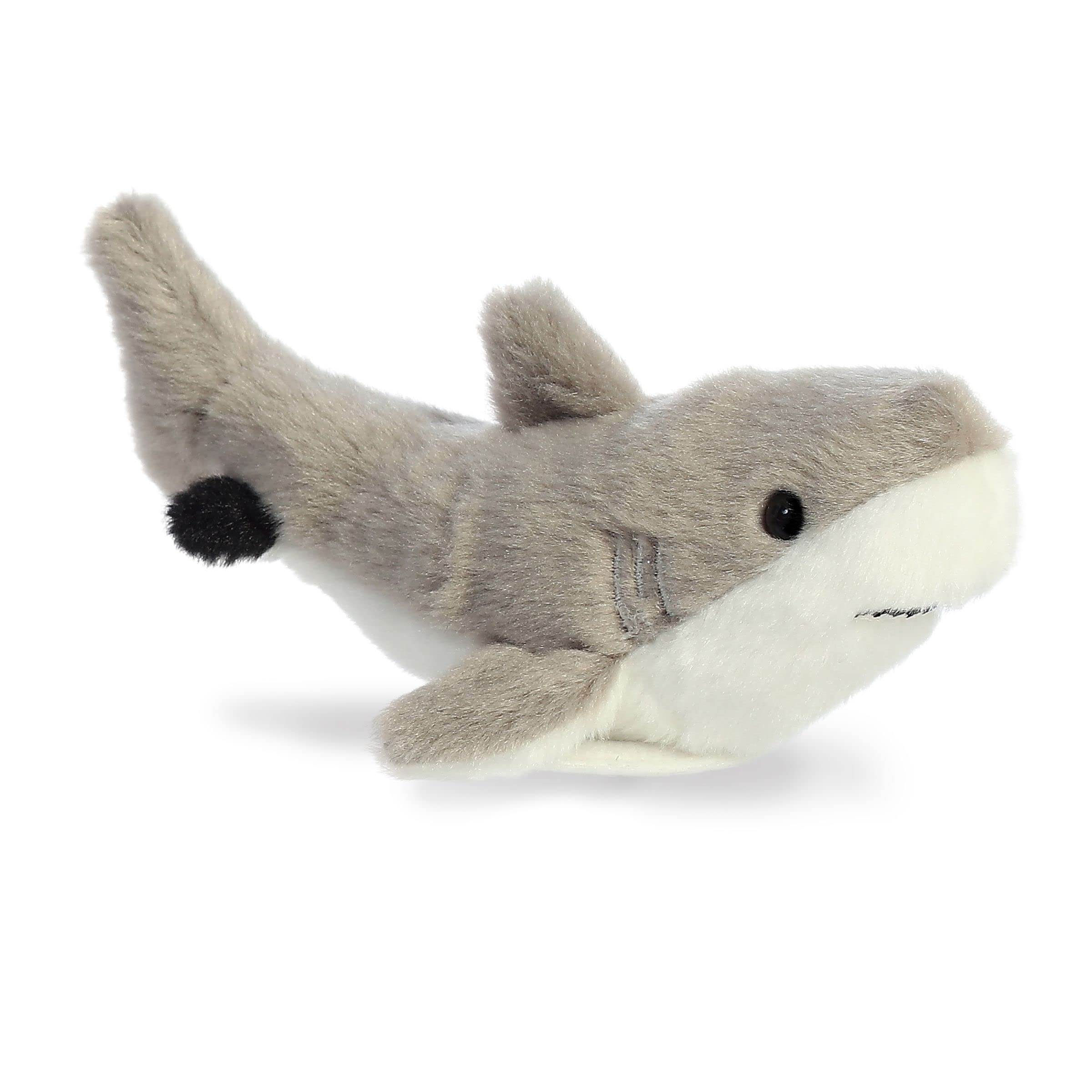 Aurora® Adorable Shoulderkins™ Titan Shark™ Stuffed Animal - Fun Buddy That Can Go Everywhere with You - Perfect for Kids 3+ Years and Costumes - Gray