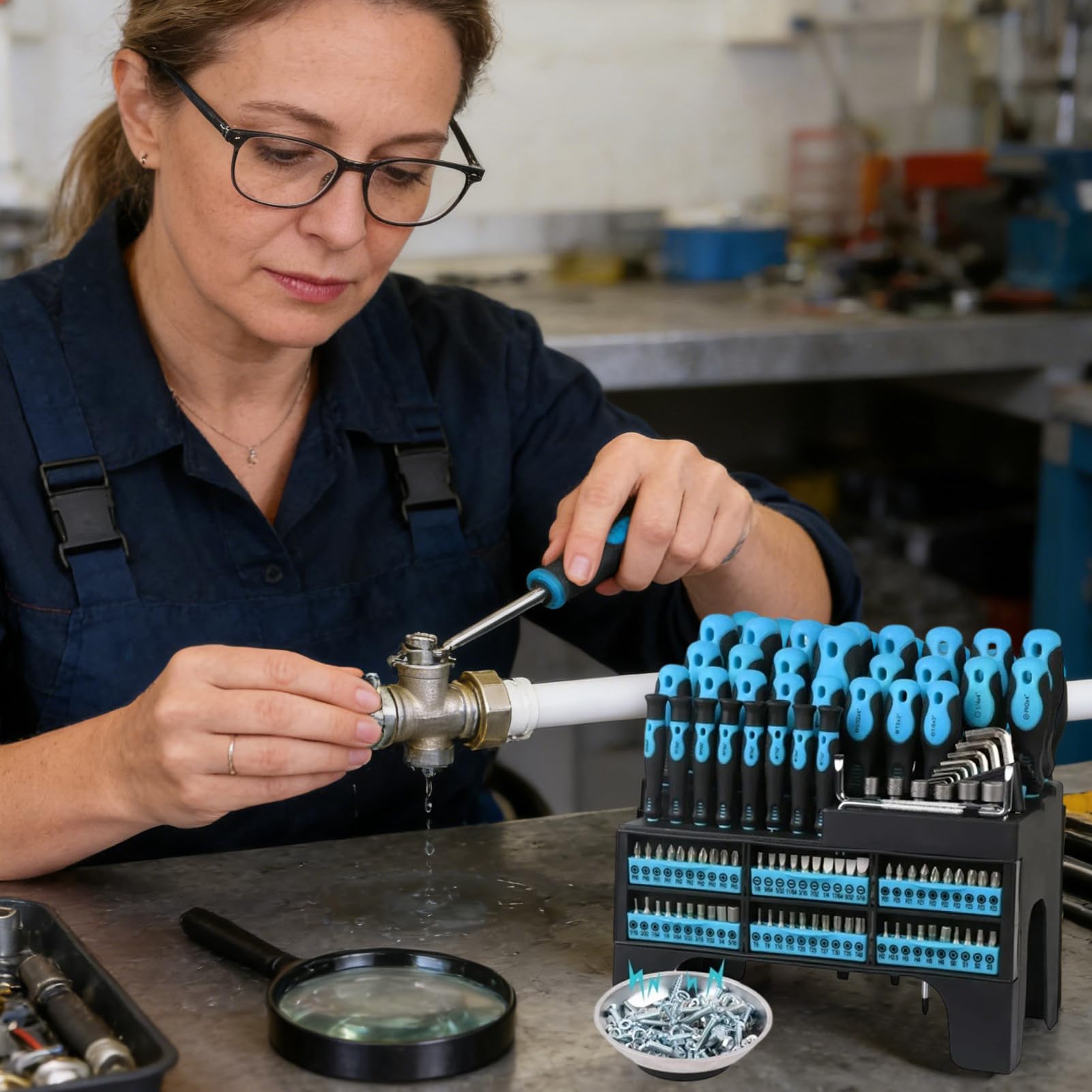 Juego De Destornilladores Magnéticos Punta Magnética Para Herramienta De | Juego de Destornilladores para Reparación con Estuche para Relojes Gafas Electrodomésticos Reparación d