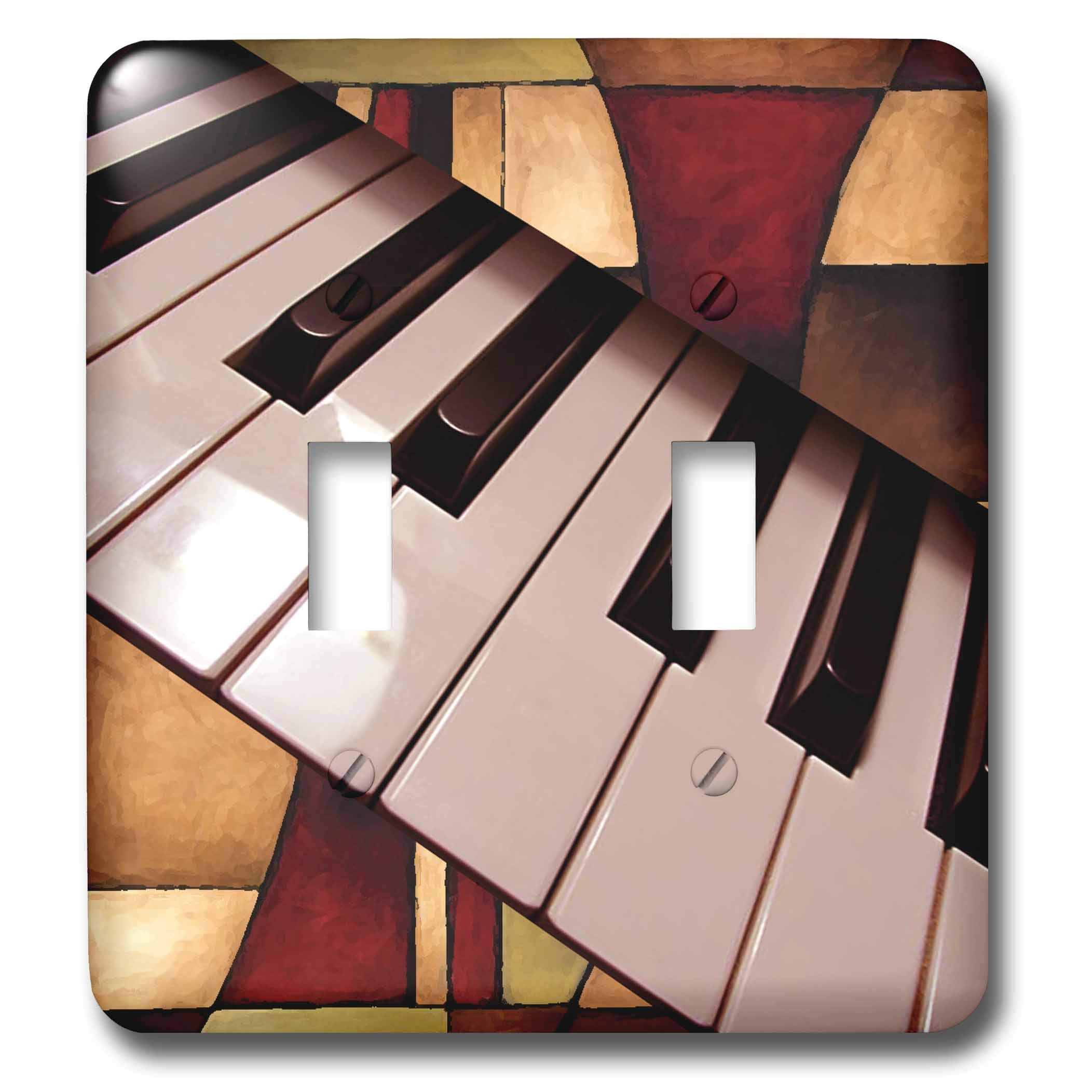 Piano Abstract Double Interrupteur lsp_4094_2 plaque murale artistique de haute finition
