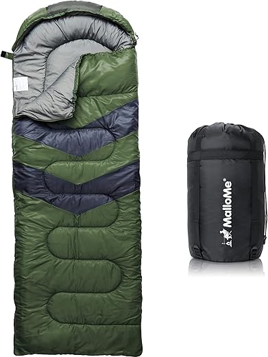 MalloMe Lightweight Sleeping Bags for Adults & Kids - Warm & Cold Weather