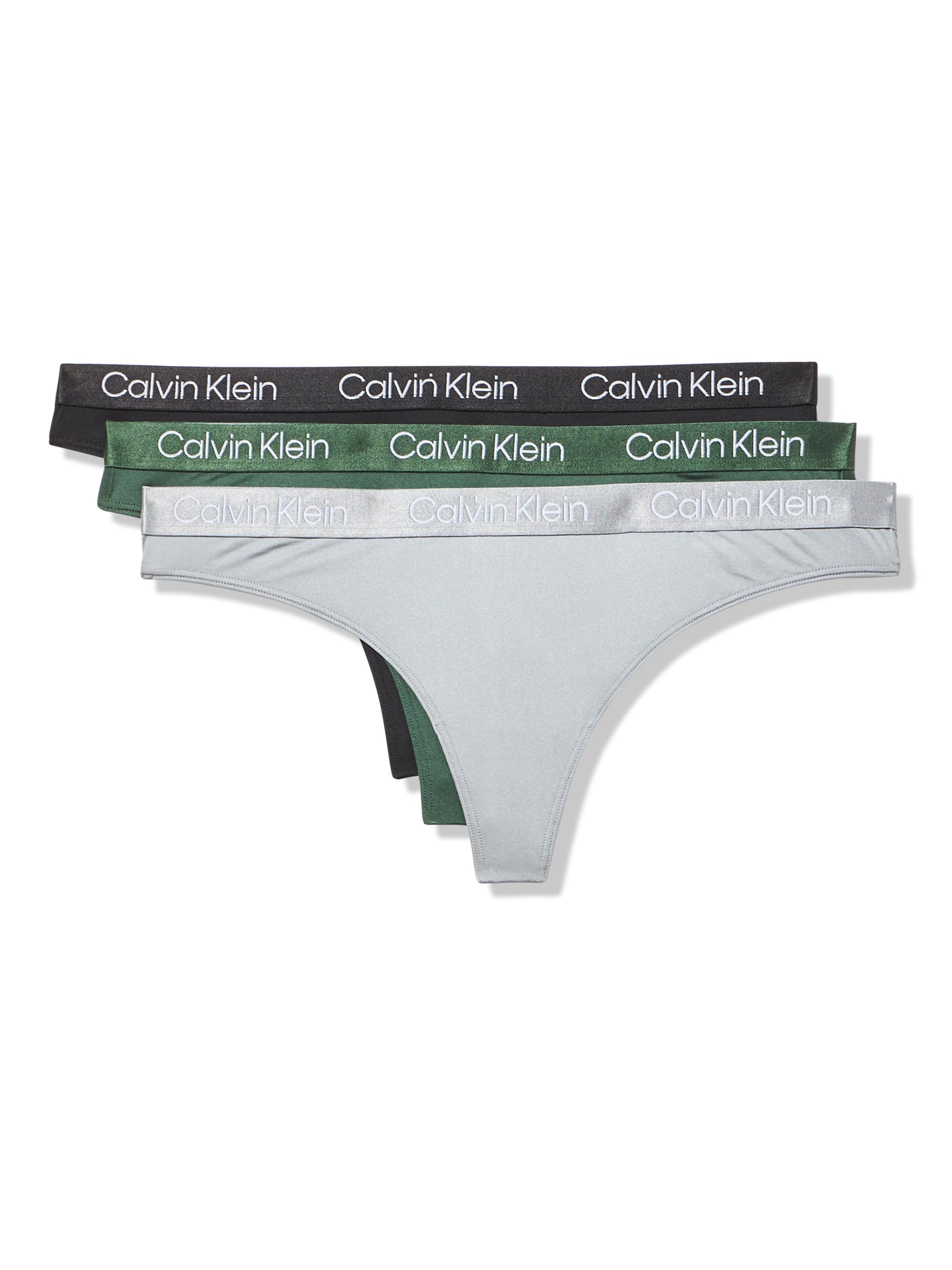 Calvin Klein womens Motive Micro Stretch Multipack Thong Panty