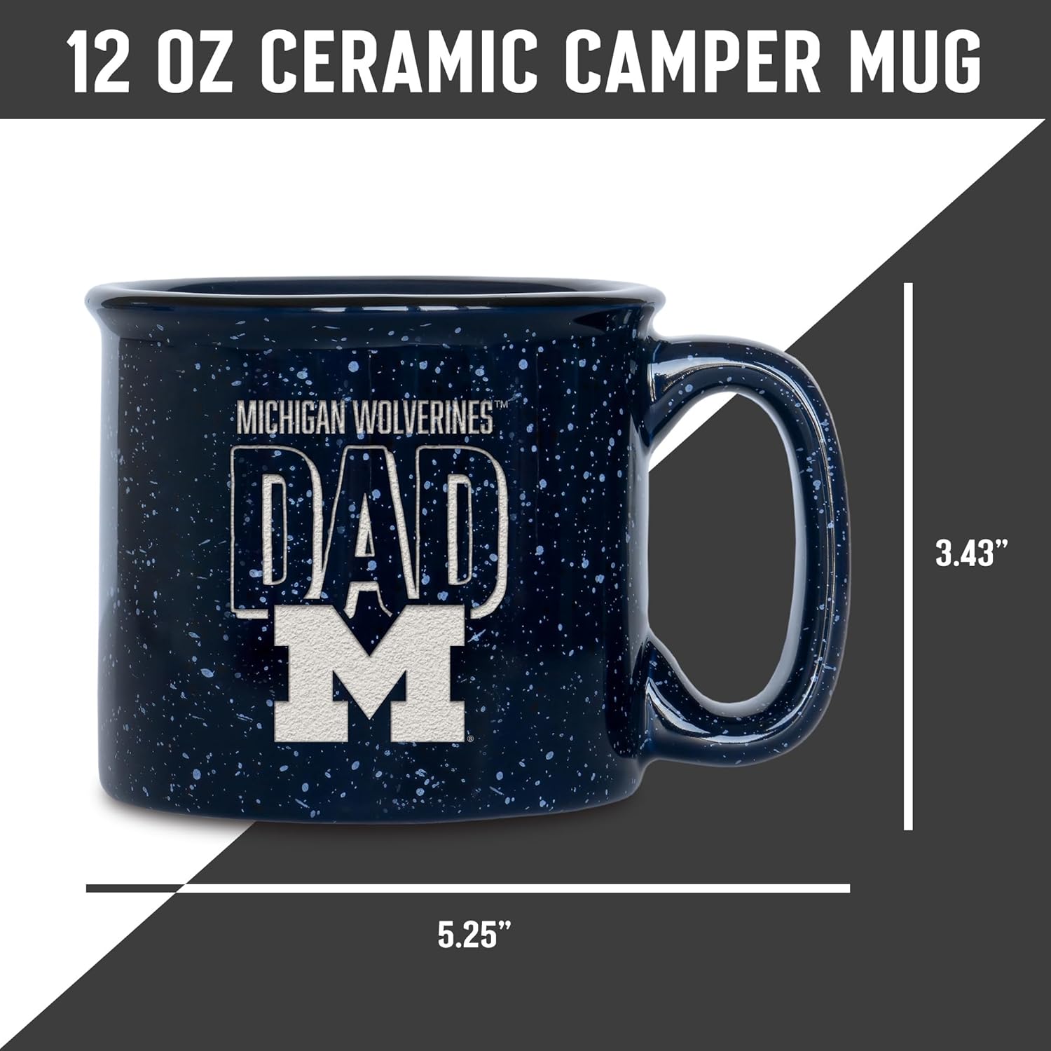 Rico Industries NCAA Dad 12oz Laser Engraved Campfire Mug - Image 7