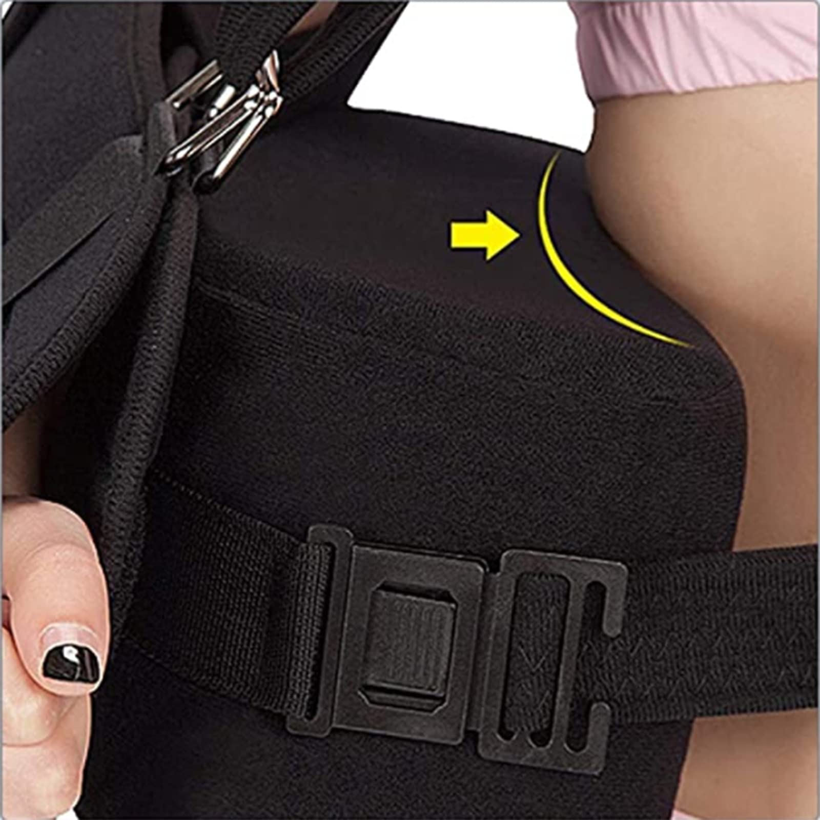 Eslinga para Brazo, Correa De Soporte Médico Ajustable para Hombro para Brazo Roto, Codo, Lesión En El Hombro, Recuperación Rápida,Right