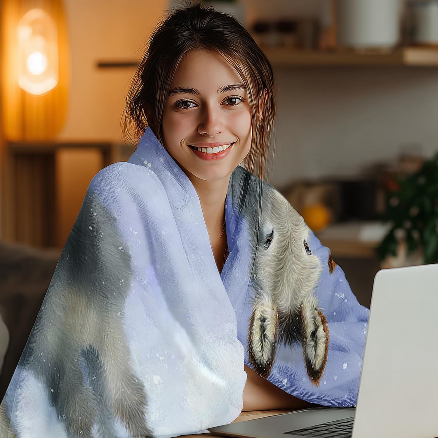 Donkey Blanket Donkey Throw Blanket Super Soft Plush Flannel Fleece Bedding Gifts for Boys Girls Men Women Lovers Adults Stuff for Couch Sofa Bed Room Decor 40"X50" - Image 4