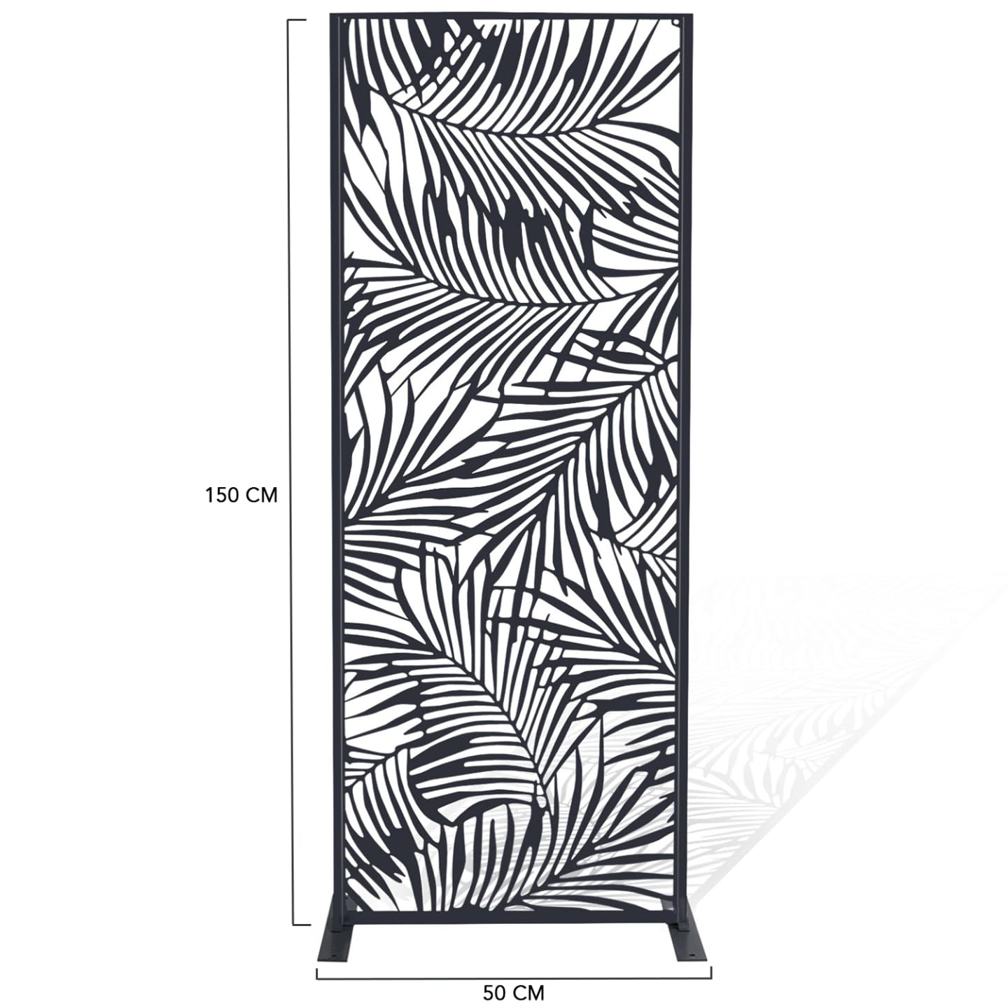 IDMarket - Panneau décoratif universel 150 x 50 cm PALM gris