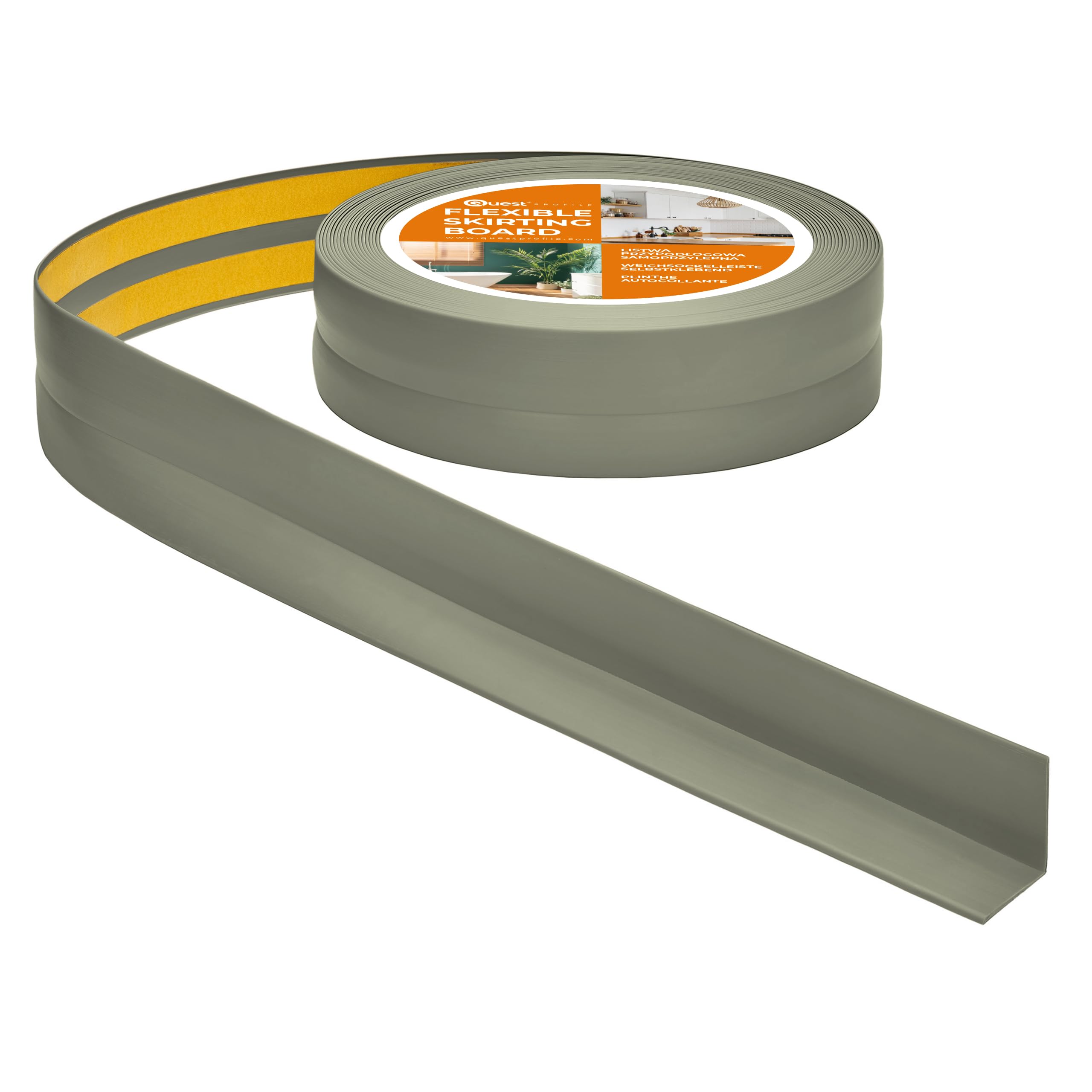 Quest Skirting Board PVC 30 x 30 mm Self-Adhesive - Olive, 10 m โ image 1