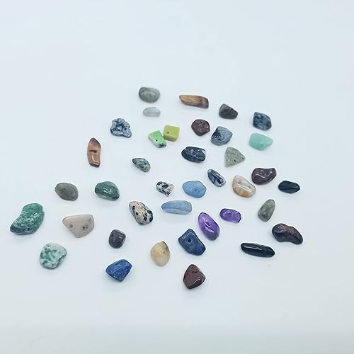 Miniatura 3 de Maonewque Cuentas de piedras preciosas para fabricación de joyas, cristales curativos engrentados, pulidos, cuentas de forma irregular trituradas