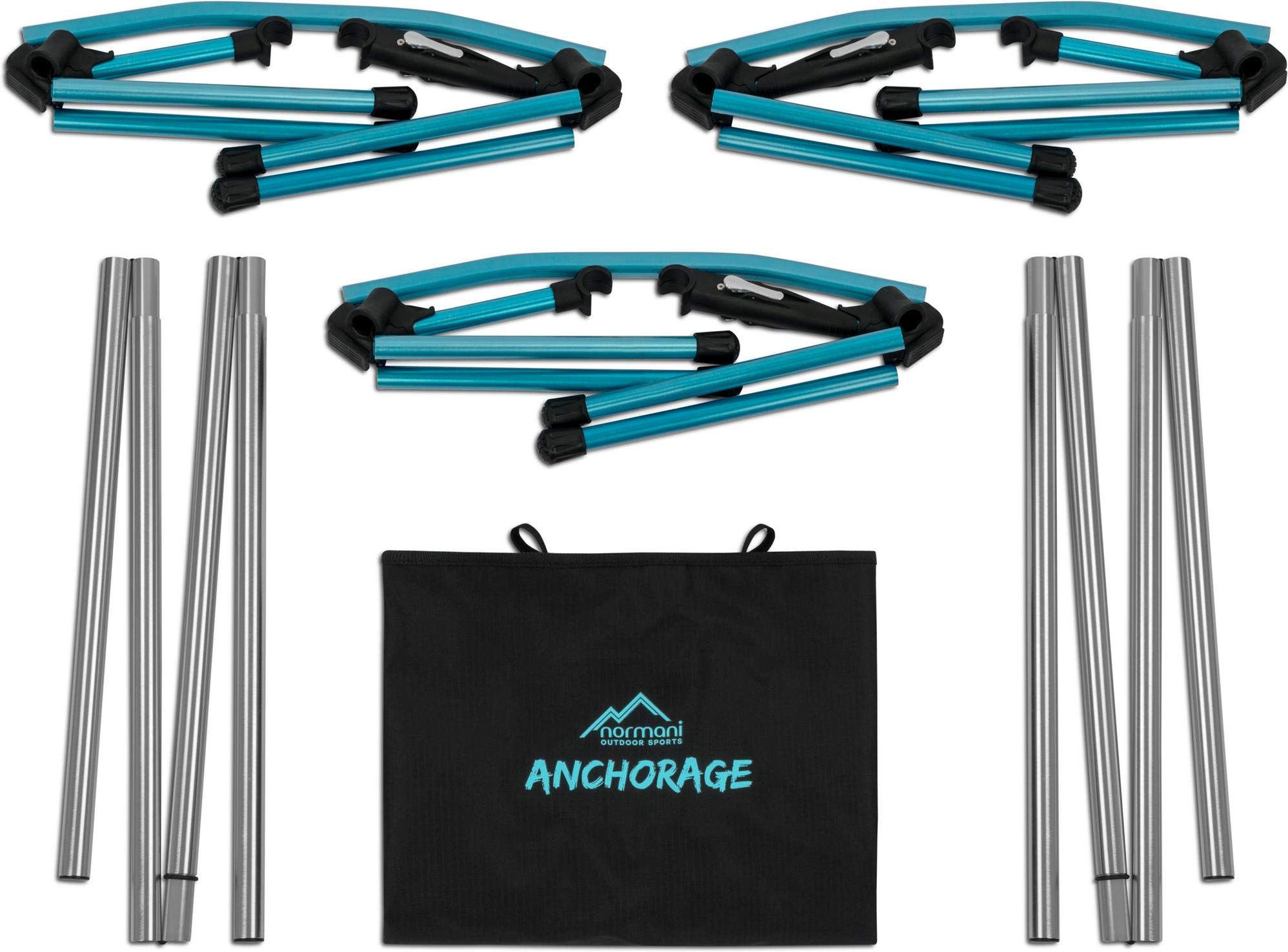 normani Ultraleichtes Kompaktes Campingbett Aluminium Klappbett Feldbett Reisebett nur 3167g Maximale Belastbarkeit 250Kg (551 lbs)
