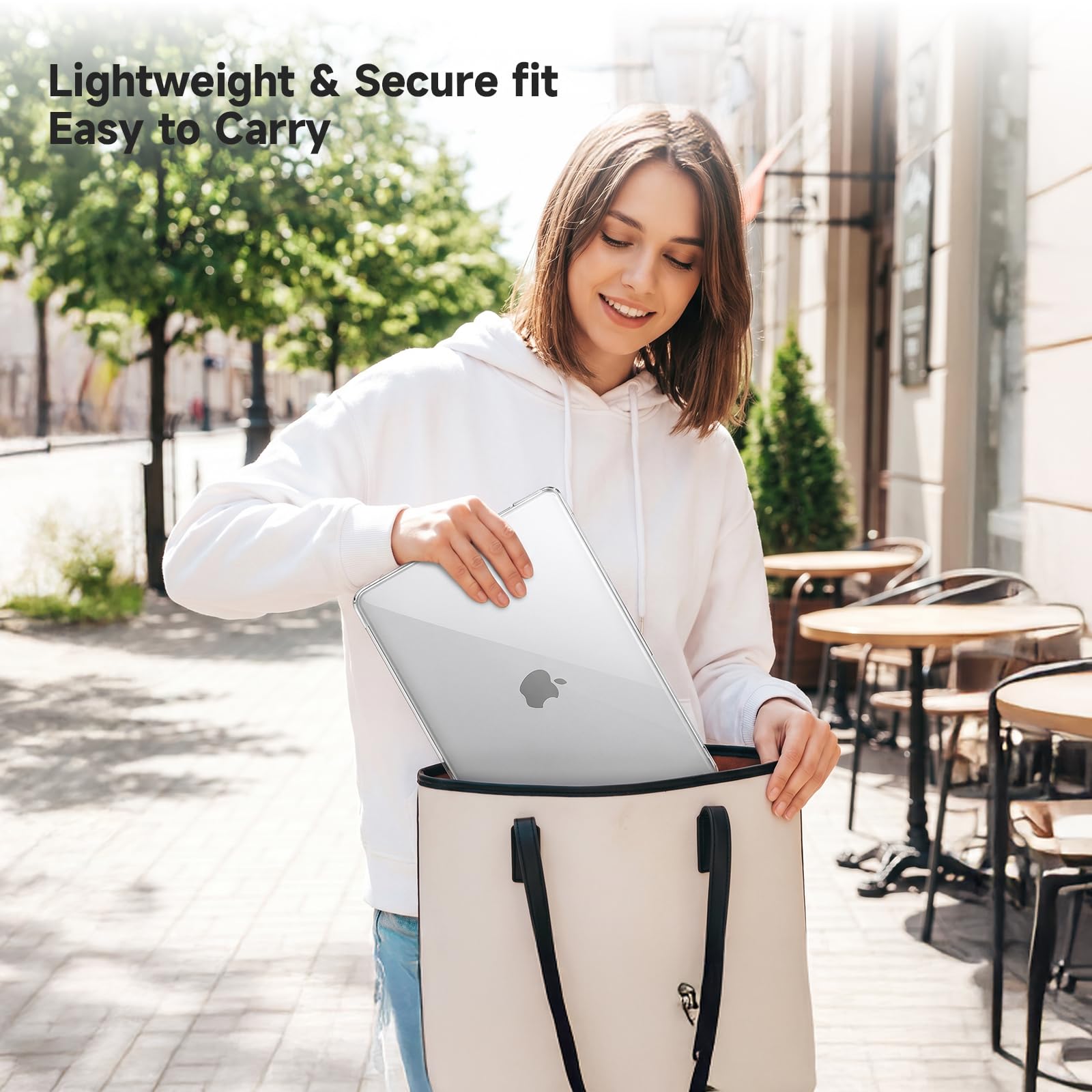 Coque Compatible MacBook Neo A18 Pro A3404 13 Pouces 2026, Étui Protection Rigide Brillante Transparente