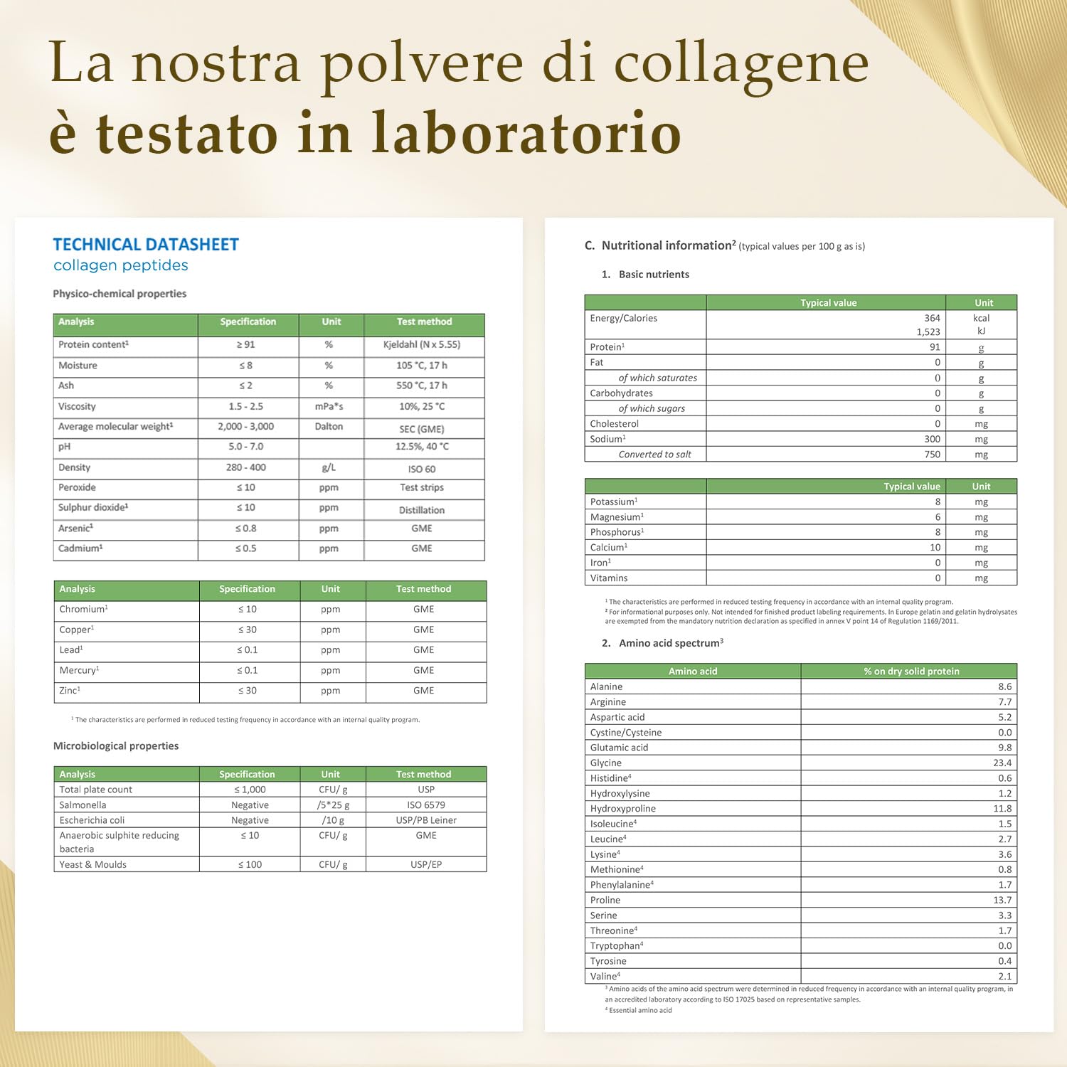 Collagene in polvere 700g | Idrolizzato di collagene puro al 100% | Peptidi 1-2 - 3 | Eccellente solubilità | 100% puro e originale | Senza additivi | Sapore neutro