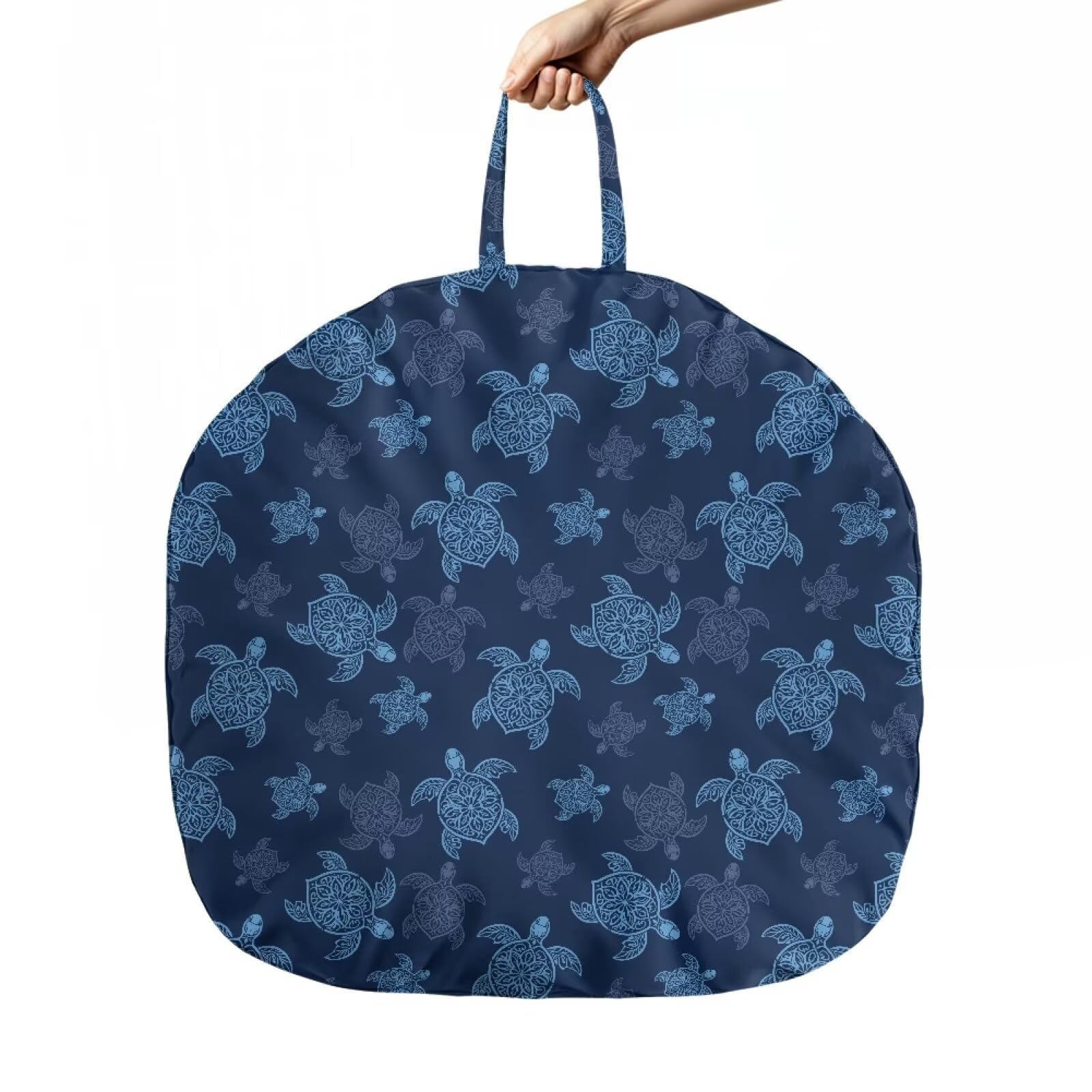 Sellikakes Sea Turtle Newborn Lounger Cover for Boys Girls, Soft Comfortable Replacement Infant Lounger Pillow Cover Baby Nest Cover Snug Fits Most Round Baby Loungers