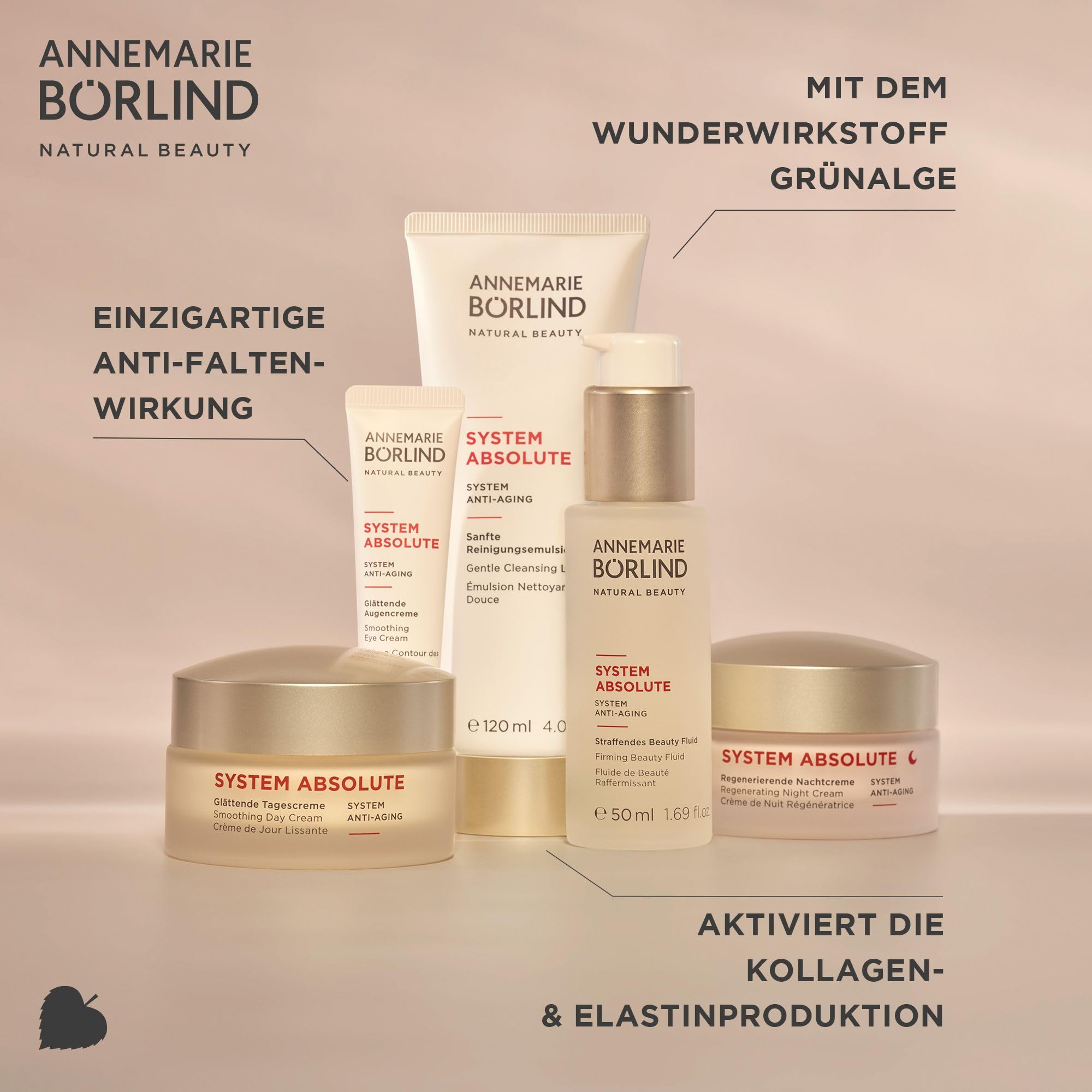 ANNEMARIE BÖRLIND SYSTEM ABSOLUTE Nachtpflege-Set 50ml + 5ml Geschenk | Regenerierende Nachtcreme, Anti-Aging Revitalizer, Anti-Aging Nachtpflege, Aktiviert Kollagenproduktion, Gegen Falten