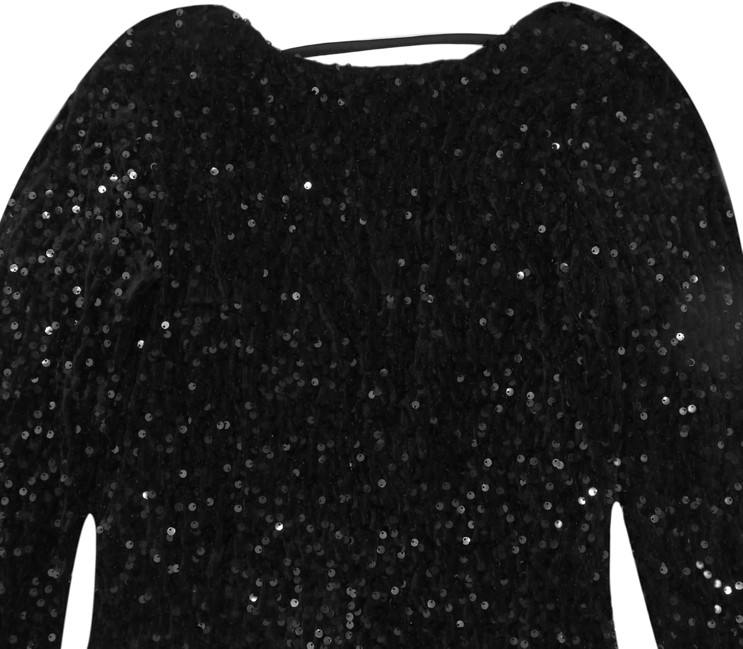 ANKOMINA Women's Sparkly Sequin Backless Mini Dress Sexy Glitter Long Sleeve Short Dresses Bodycon for Party Cocktail Evening - Image 6