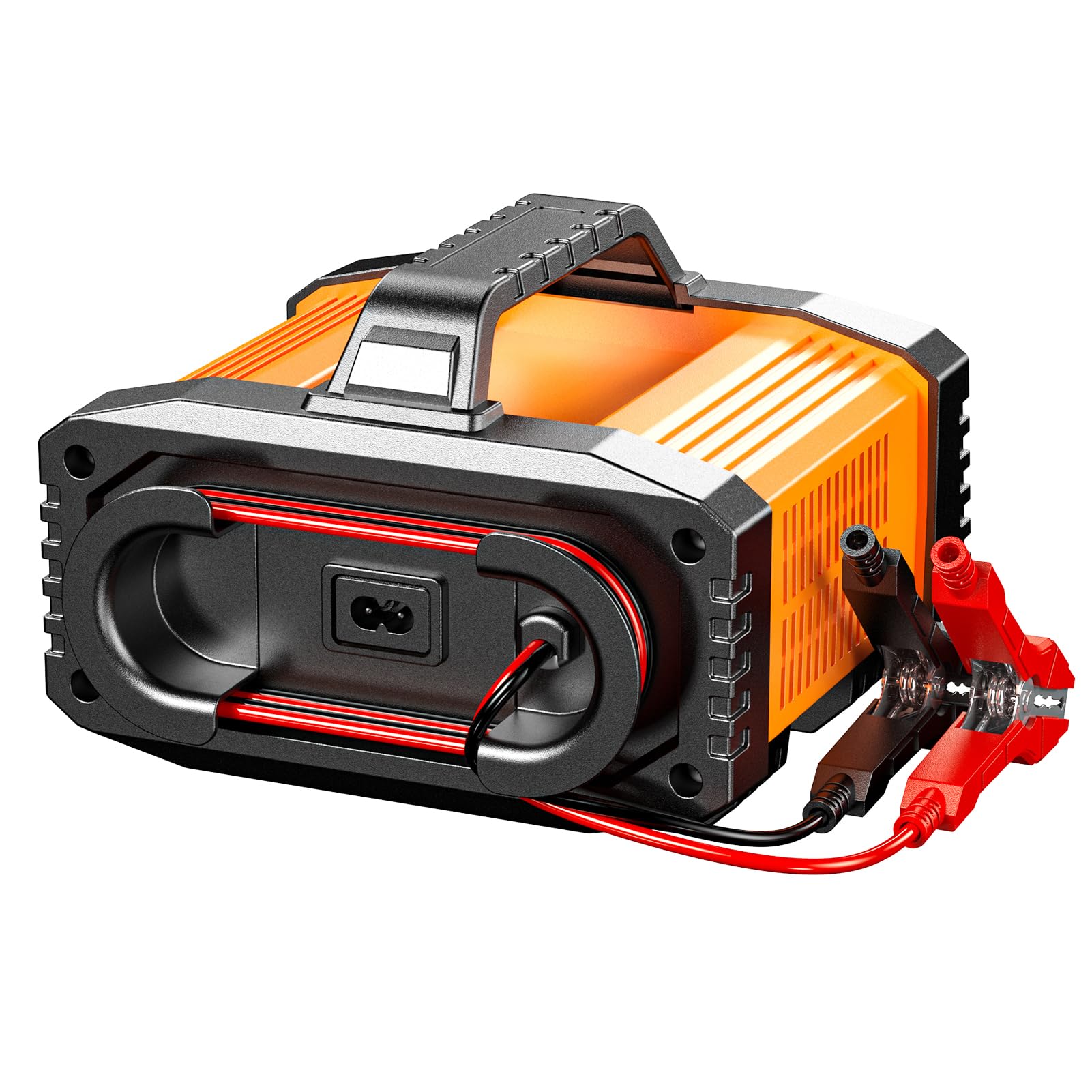 Yctze Caricabatterie Intelligente 12V 20A 24V 10A Caricabatteria per Auto Regolabile Manutentore di Mantenimento Automatico con Modalità di Riparazione a Impulsi per Auto Moto Cam (Spina europea)
