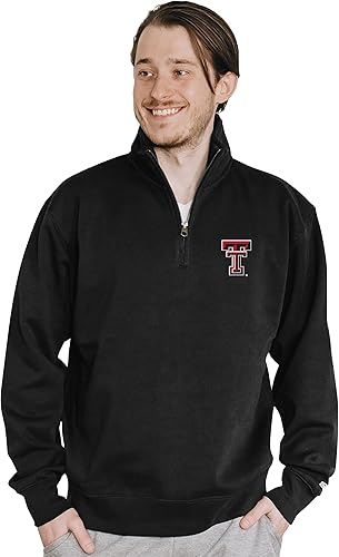 Miniatura 238 de Blue 84 Sudadera con cremallera de un cuarto para hombre de la NCAA Gris