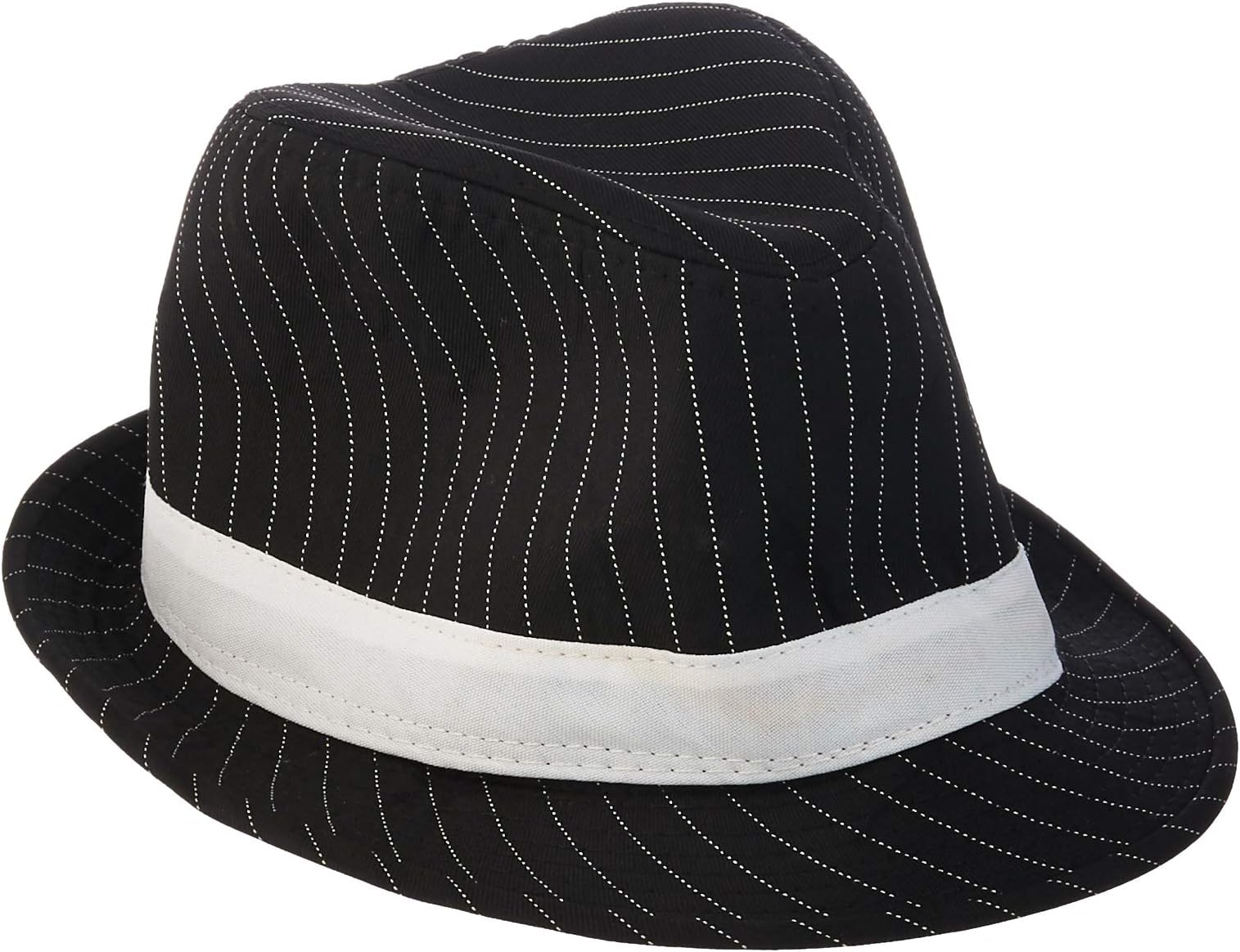 Loftus 1920S Gangster Mob Boss Costume Pinstripe Fedora (Black)