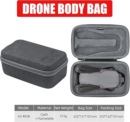 Miniatura 2 de Air 3 Estuche de transporte para DJI AIR3 Cámara Drone RC2 Accesorios RC-N2 Controlador remoto Bolsa de almacenamiento Cuerpo portátil Shell duro