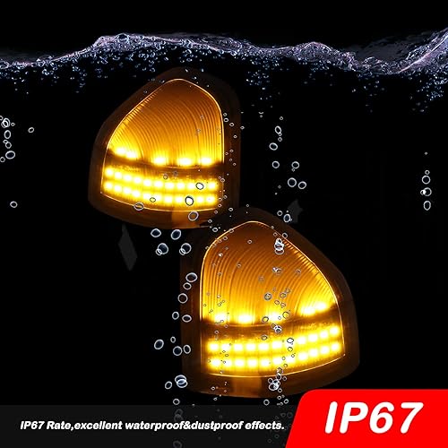 Miniatura 5 de Luces LED dinámicas secuenciales para espejo lateral compatibles con Dodge Ram 1500 2500 3500 4500 5500 camión 2010-2018 espejo de remolque