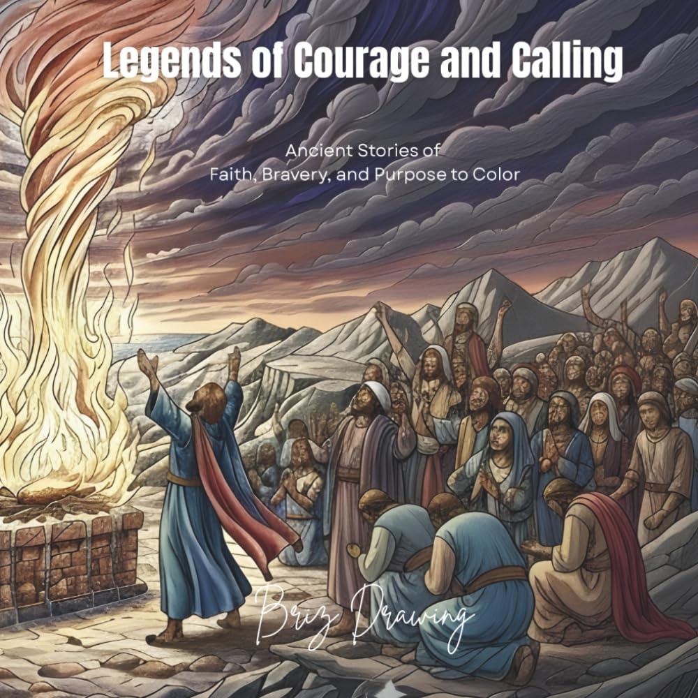 Legends of Courage and Calling: Ancient Stories of Faith, Bravery, and Purpose to Color