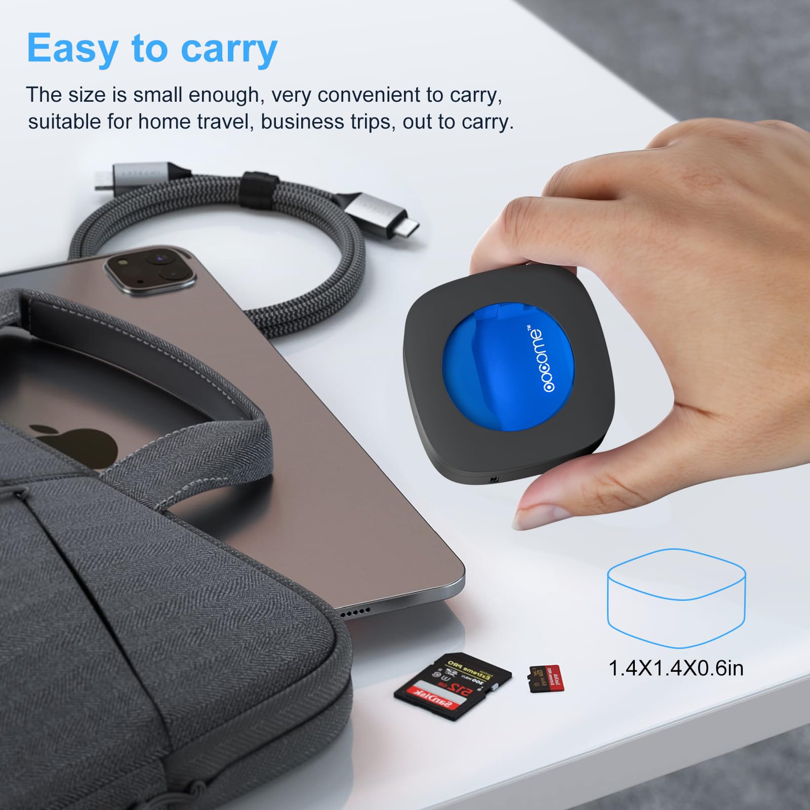 Custodia portatile per spazzolino da denti con protezione UV profonda e igienizzante per spazzolino da denti, porta spazzolino da denti con adesivo senza punzonatura, per viaggi e uso familiare