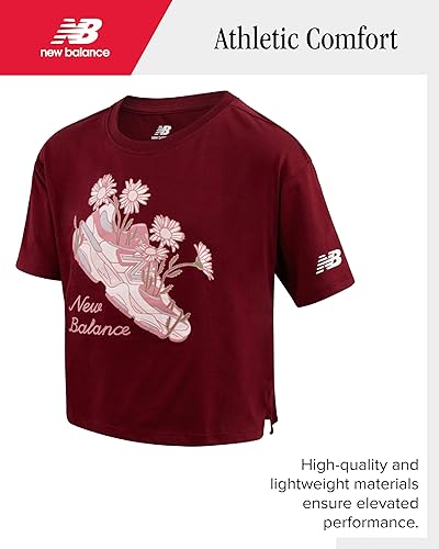 Miniatura 3 de New Balance Active Girls Sweatpants Set - 2 Piece Short Sleeve Active T Shirt and Jogger Girls Pants with Pockets (7-16)