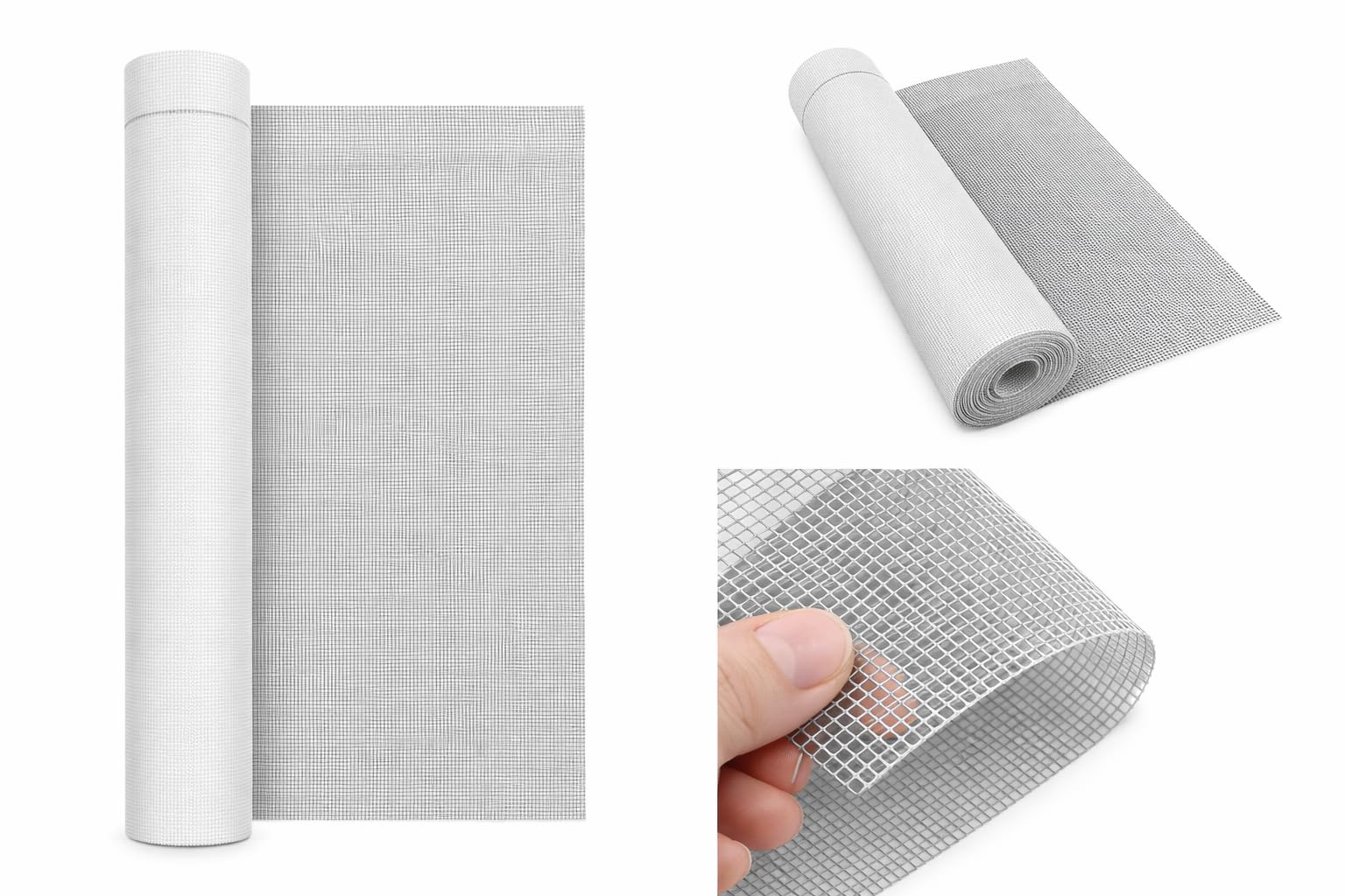 Armierungsgewebe 165 g/m² 1 x 50 m mit 4 x 4 mm Maschenweite – reißfestes Glasfasergewebe für Putz, WDVS und Fassade – alkaliresistent – innen und außen