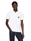 Men's Short Sleeve Casual Polo Shirts in Regular Fit with Stretch and Vertical Logo Designs
