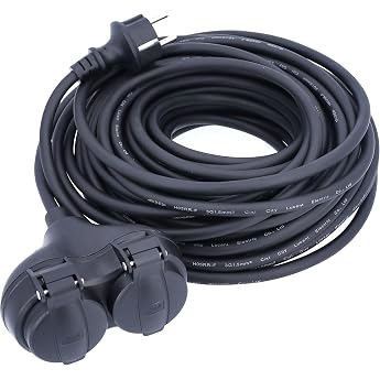 as - Schwabe 2-Way Extension Cable 15 m H05RR-F 3G1.5 IP44