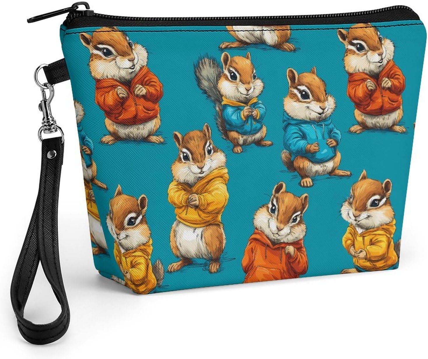 Funny Chipmunks Women's Makeup Bag for Purse