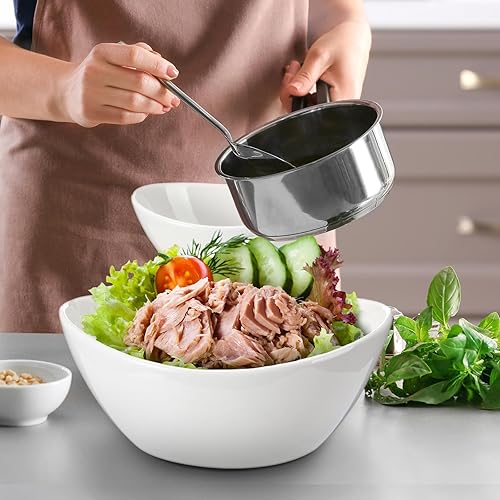 Miniatura 5 de Juego de 2 platos para servir chips y salsas de 2 niveles, plato de porcelana para aperitivos y platos con soporte para alimentos, tacos, bar,