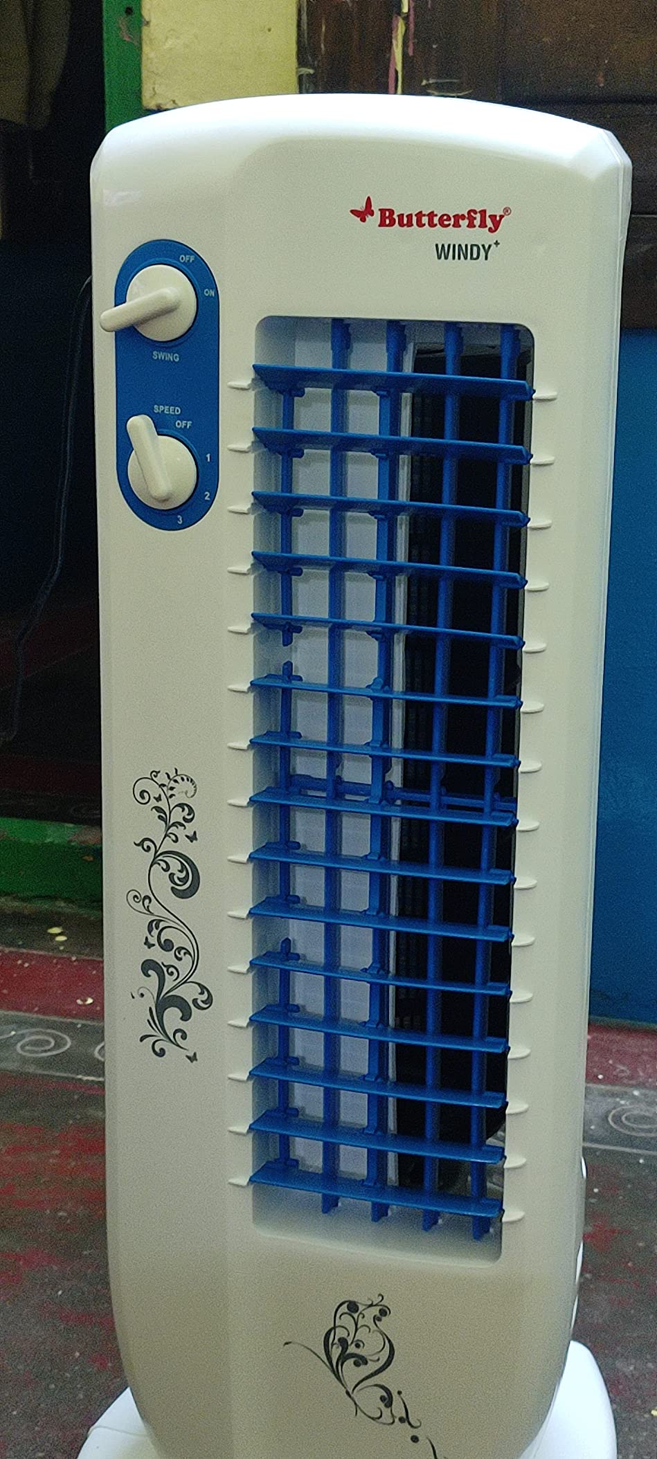 Buy Butterfly Windy+Tower Fan 140W, 3 Speed Levels (Grey) Online at