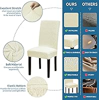 Vista 98 de Juego de 6 fundas elásticas para sillas de comedor, extraíbles y lavables, para sillas de comedor, hotel, ceremonia
