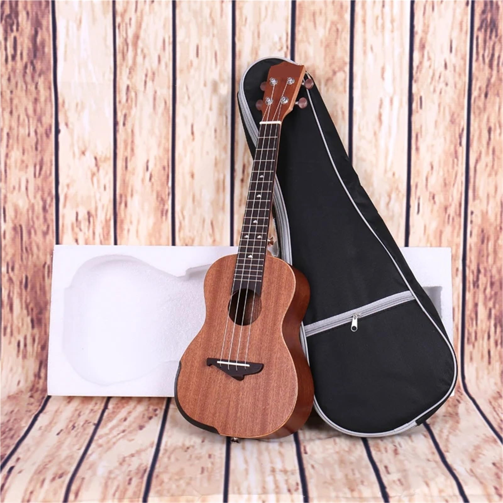 Ukulelen Ukulele Konzert Sopran Tenor Ukulele 21" Sapele Ukulele Ukulele Aquila Saite Optionale Ukulele Tasche Tuner Strap