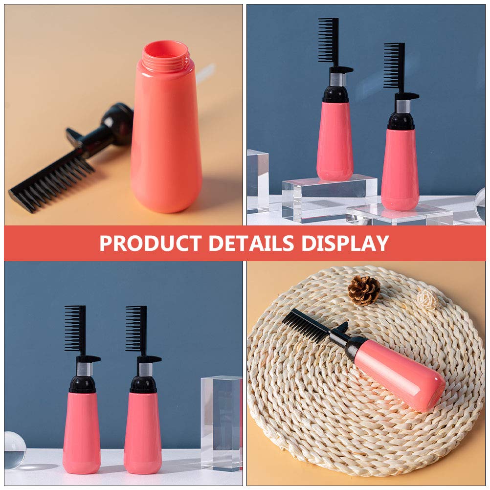 2pcs Hair Dye Bottle Root Comb Applicator Bottle Hair Coloring Dispensing Bottle : Beauty & Personal Care