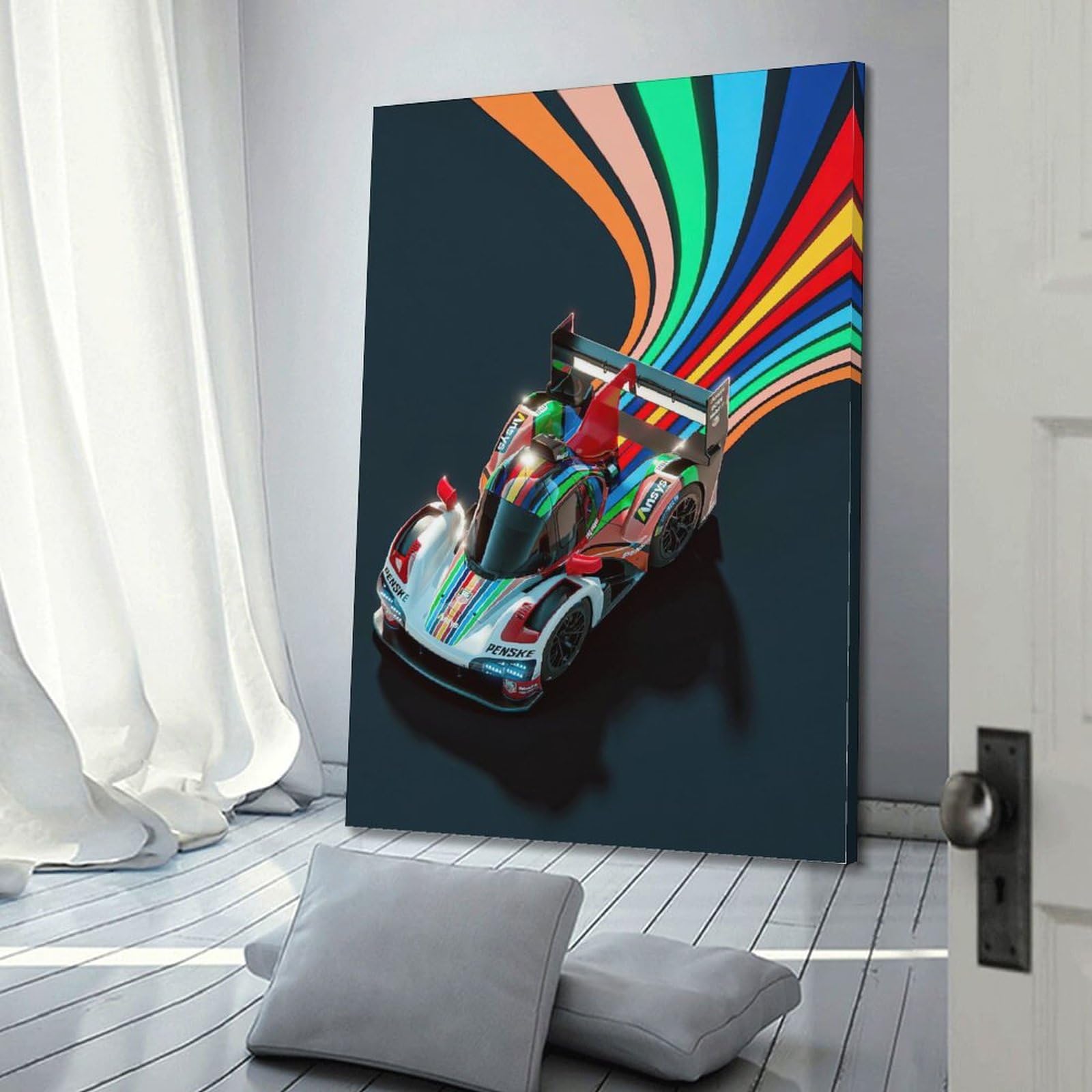 Affiche Porsche 963 Hypercar - 24h Du Mans / WEC - Poster Voiture Course - Art Mural