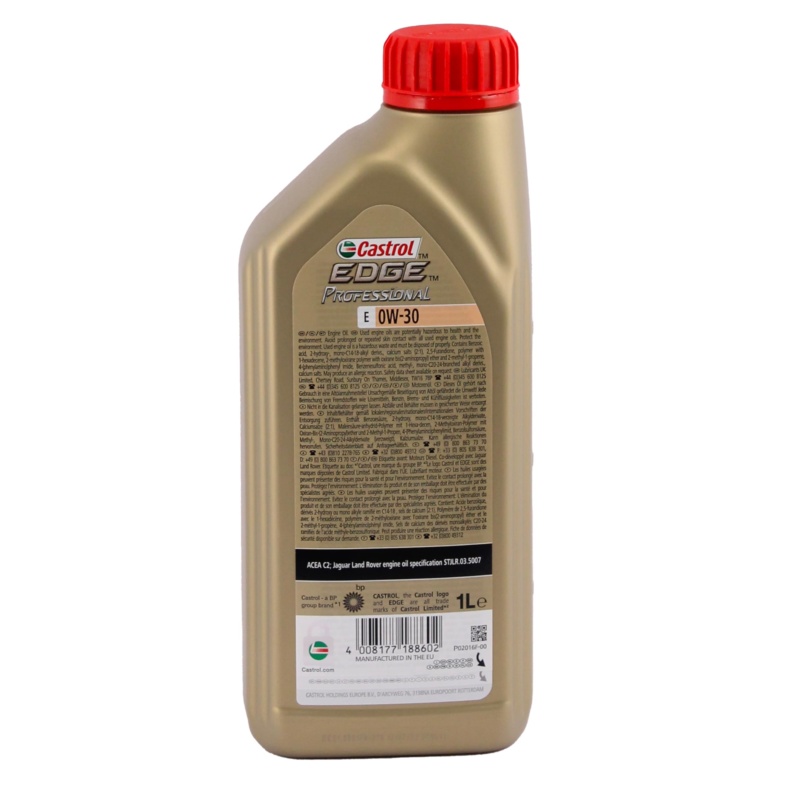Aceite de motor 0w20 gasolina diesel Castrol Edge Professional EC 0w-20 con bolsa multiusos 1lt